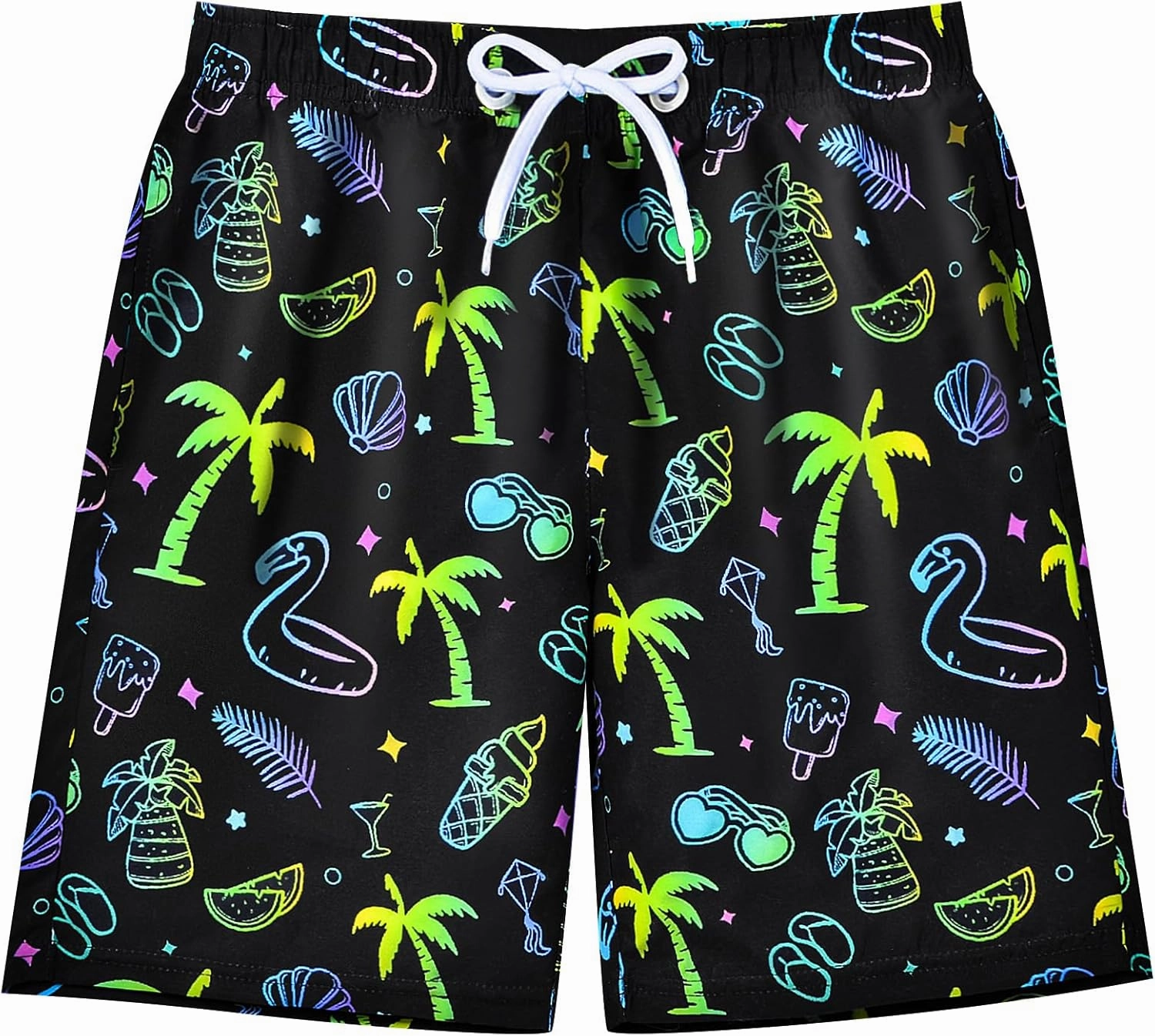 Boys Swim Trunks Board Shorts Teen Boys Swimsuit Quick Dry Swimwear Swimming Shorts Bathing Suit Size 8,10-12,14-16