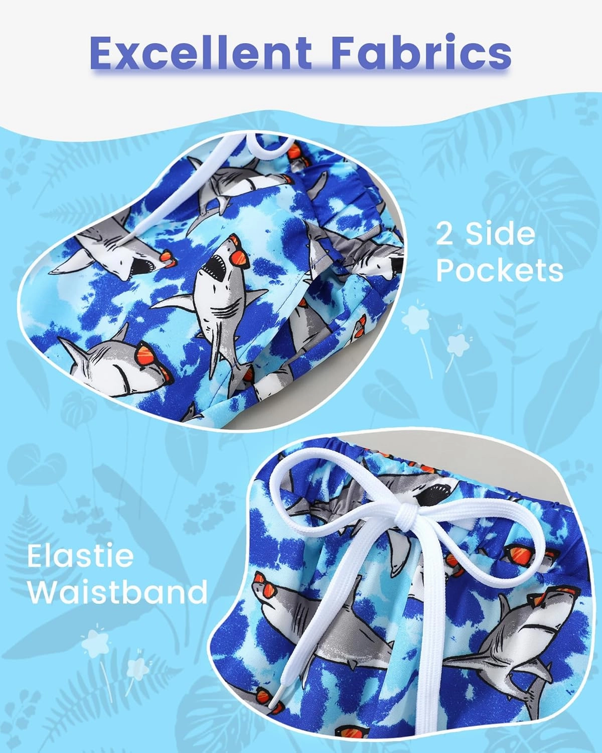Boys Swim Trunks Quick Dry Compression Liner Swimsuit Shorts Kids Bathing Suit with Pocket UPF 50  Swimwear 5-10 Years