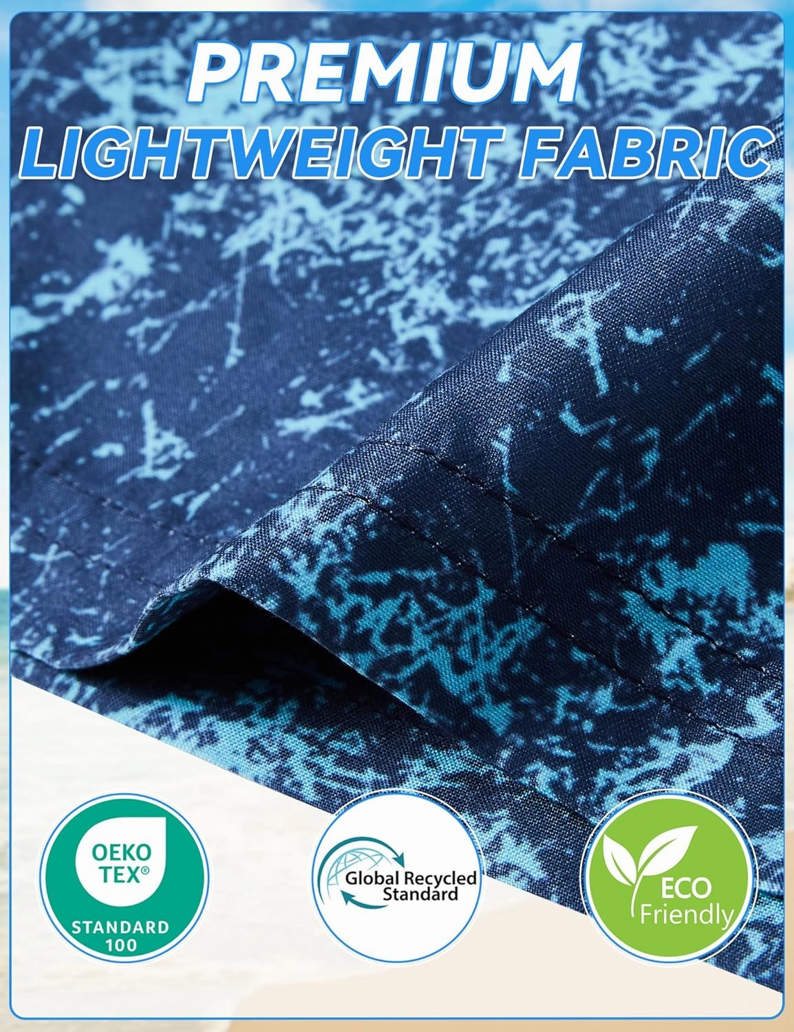 Boys Swim Trunks Quick-Dry w/Ultra Soft Jersey Lining Premium Eco Material UPF 50 