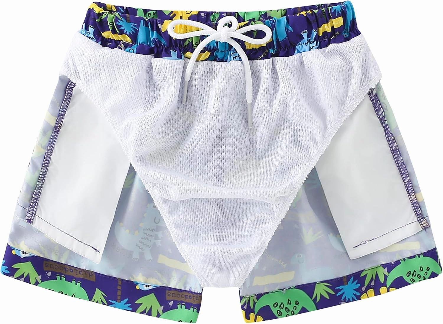 Boys Swim Trunks Toddler Broad Swim Shorts Quick Dry Kids Bathing Suit Boy Swimsuit Set with Pockets