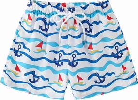 Boys Swim Trunks Toddler Broad Swim Shorts Quick Dry Kids Bathing Suit Boy Swimsuit Set with Pockets