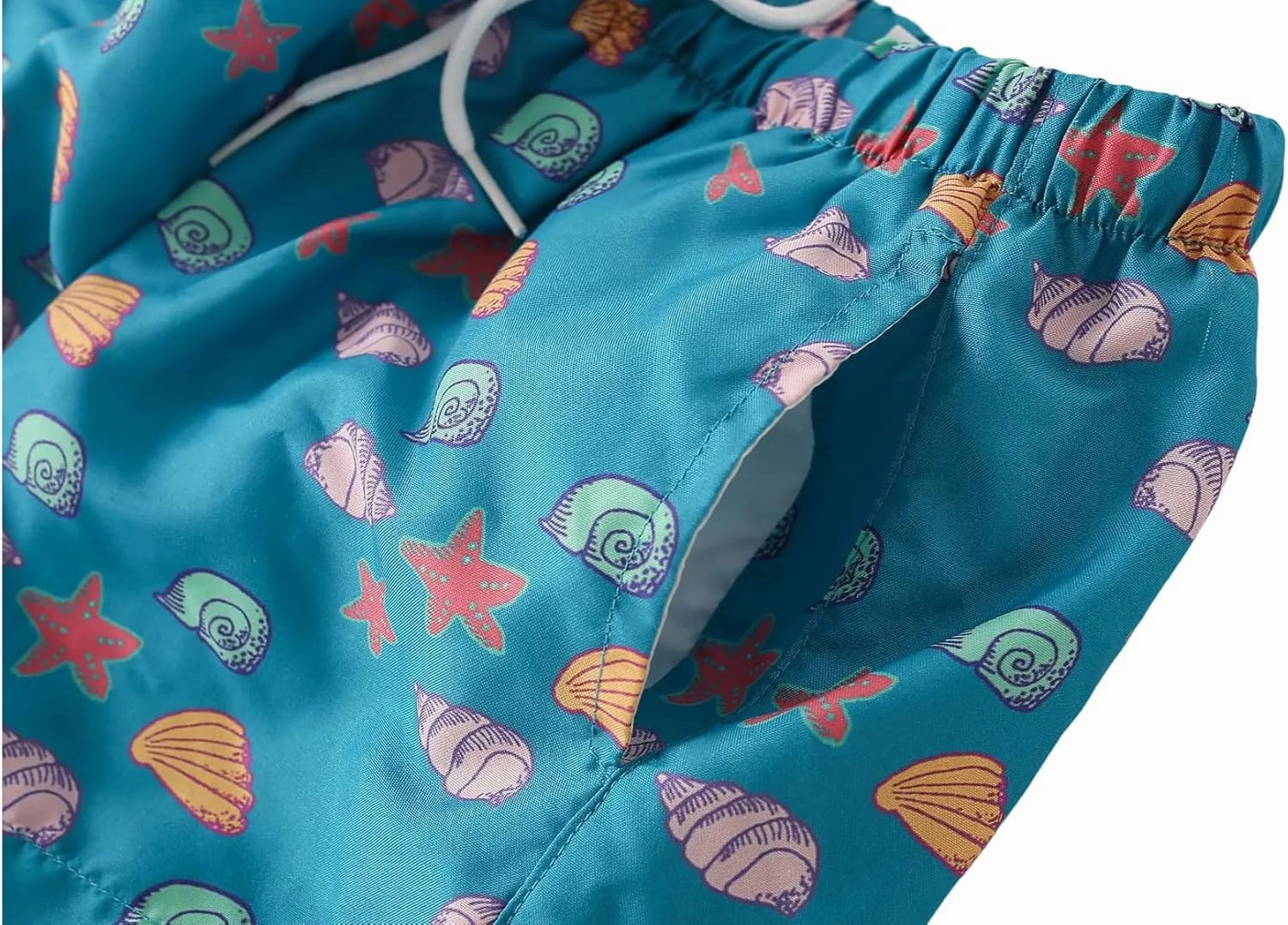 Boys Swim Trunks Toddler Broad Swim Shorts Quick Dry Kids Bathing Suit Boy Swimsuit Set with Pockets