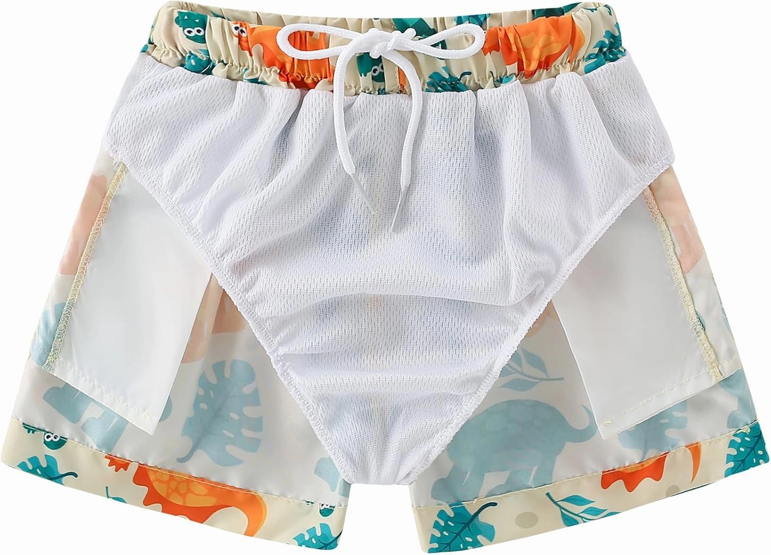 Boys Swim Trunks Toddler Broad Swim Shorts Quick Dry Kids Bathing Suit Boy Swimsuit Set with Pockets