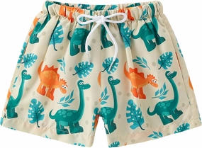 Boys Swim Trunks Toddler Broad Swim Shorts Quick Dry Kids Bathing Suit Boy Swimsuit Set with Pockets