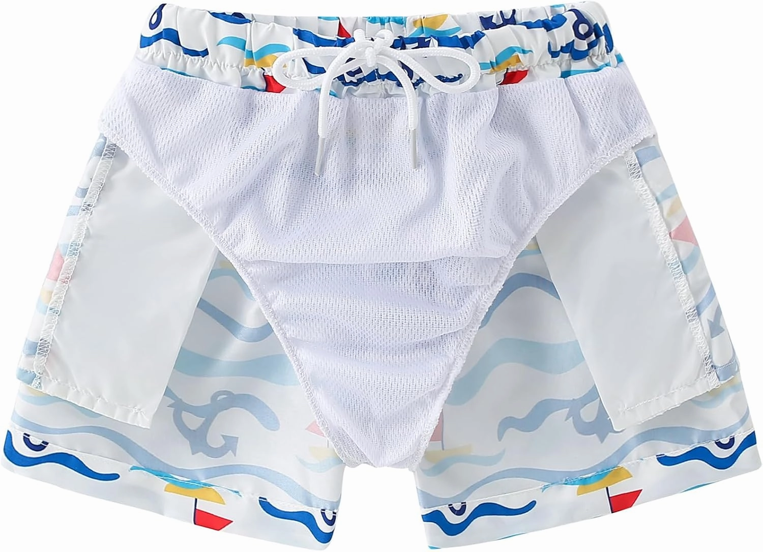 Boys Swim Trunks Toddler Broad Swim Shorts Quick Dry Kids Bathing Suit Boy Swimsuit Set with Pockets