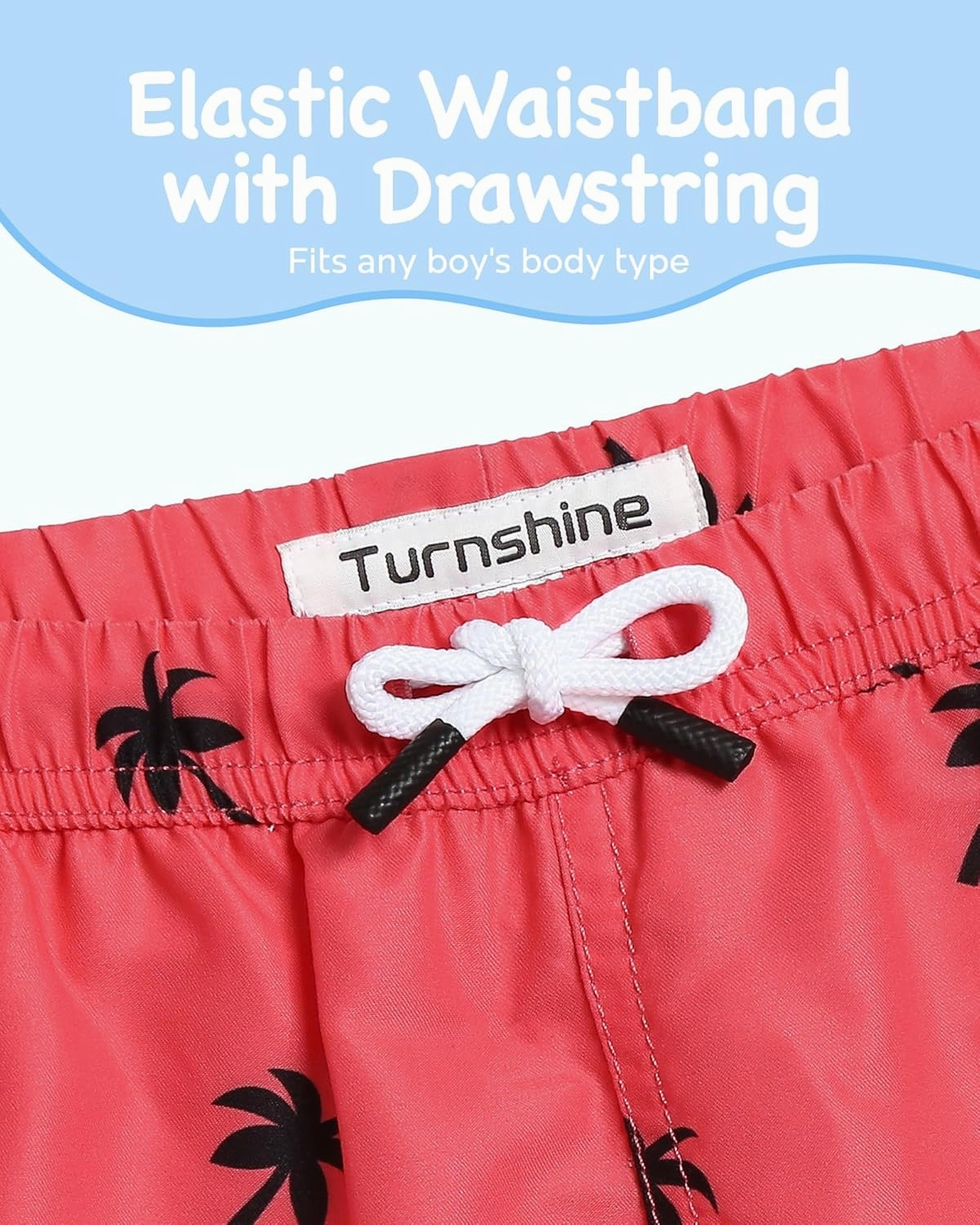 Boys Swim Trunks Toddler Swim Shorts with Mesh Lining Quick Dry Board Shorts Kids Bathing Suits Swimwear for 2-16T