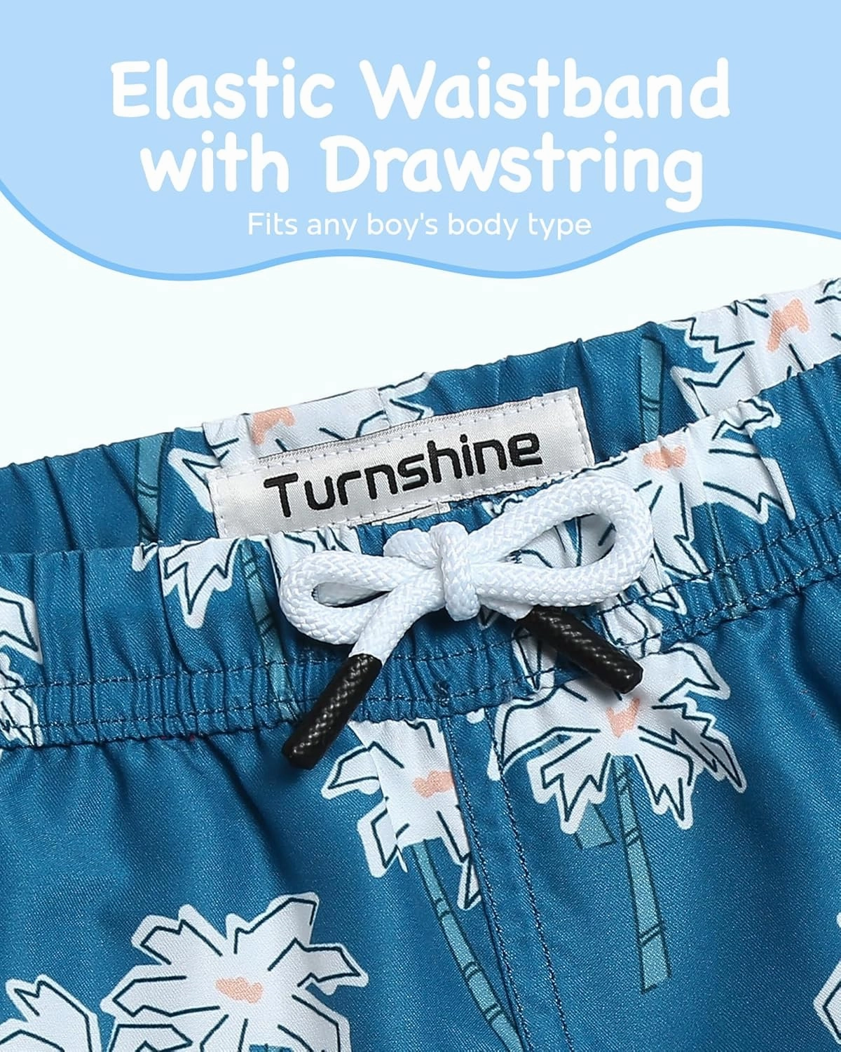 Boys Swim Trunks Toddler Swim Shorts with Mesh Lining Quick Dry Board Shorts Kids Bathing Suits Swimwear for 2-16T