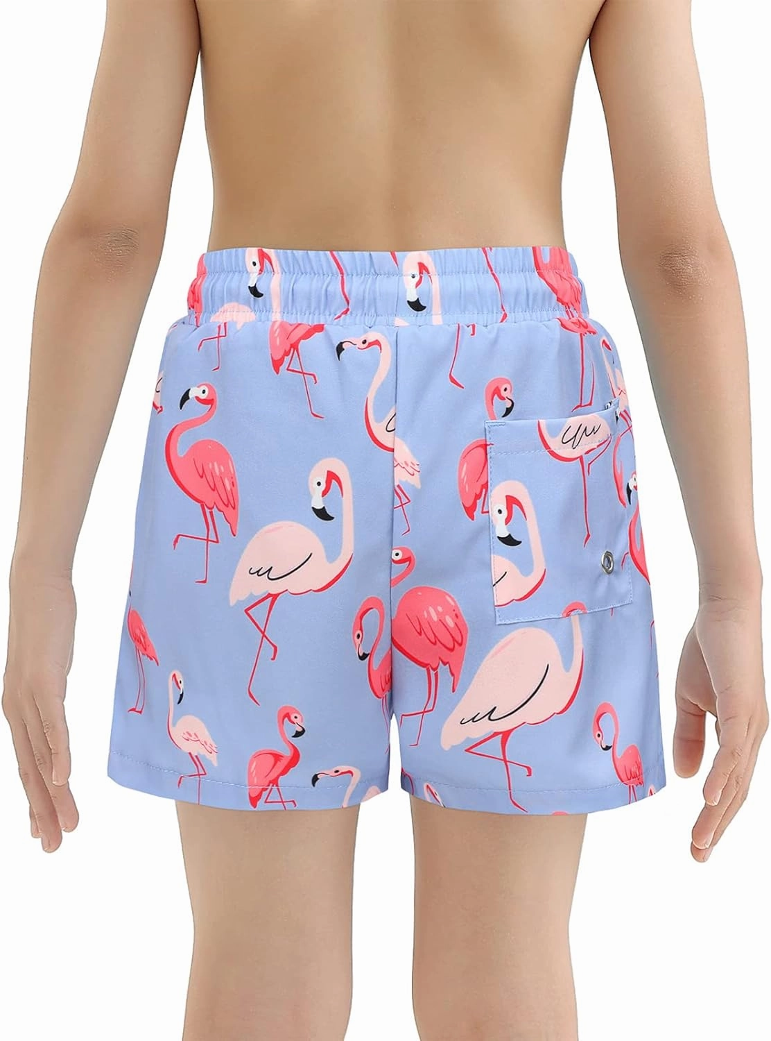 Boys Swim Trunks with Boxer Brief Liner Swim Shorts Compression Liner Youth Anti Trunks