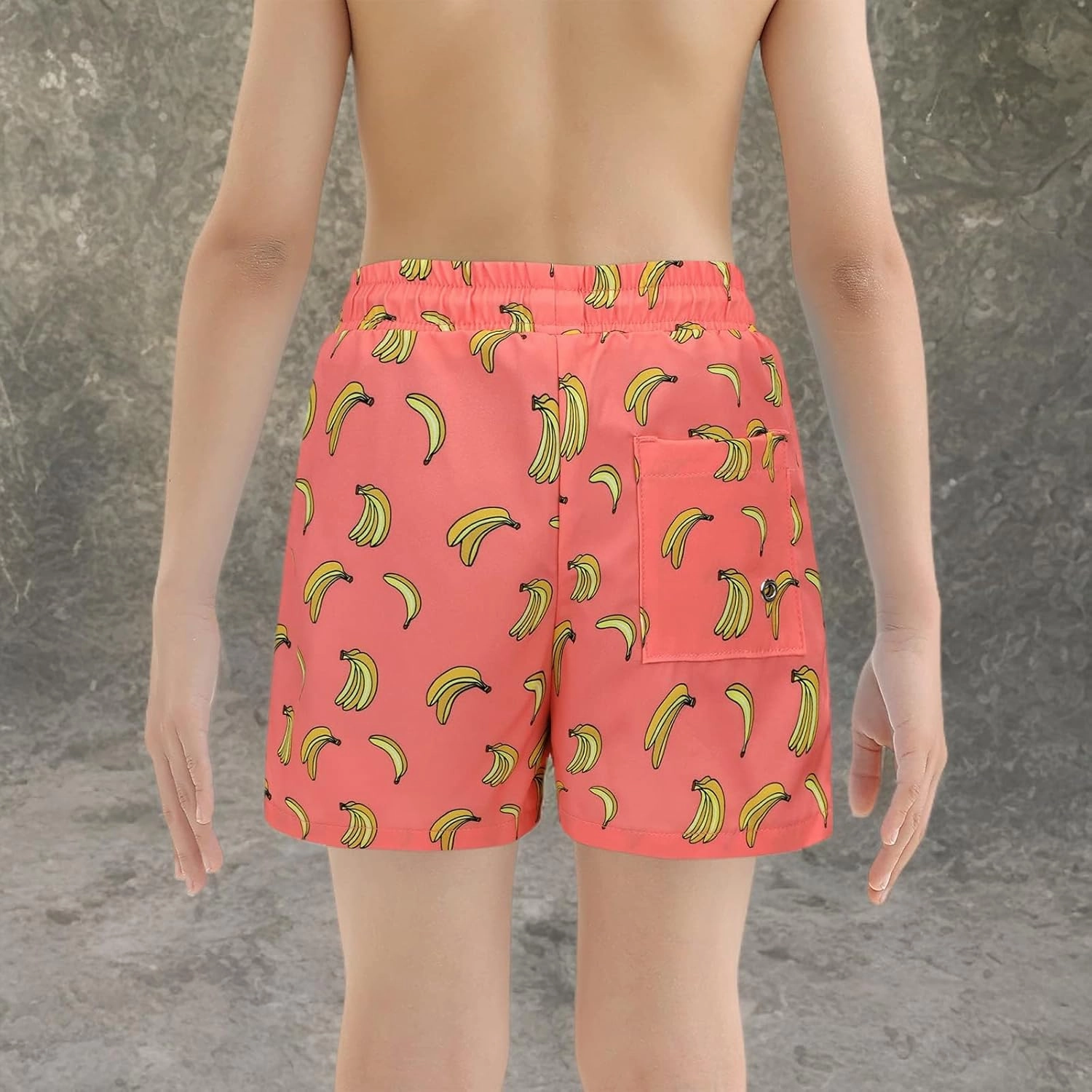 Boys Swim Trunks with Boxer Brief Liner Swim Shorts Compression Liner Youth Anti Trunks