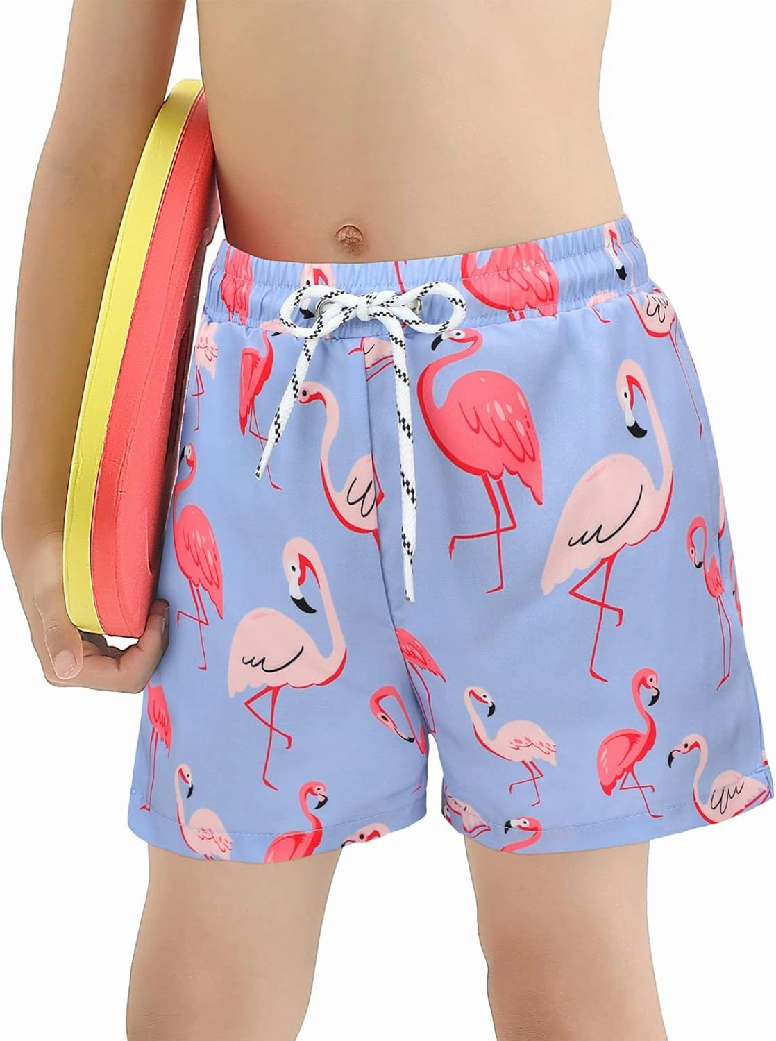 Boys Swim Trunks with Boxer Brief Liner Swim Shorts Compression Liner Youth Anti Trunks