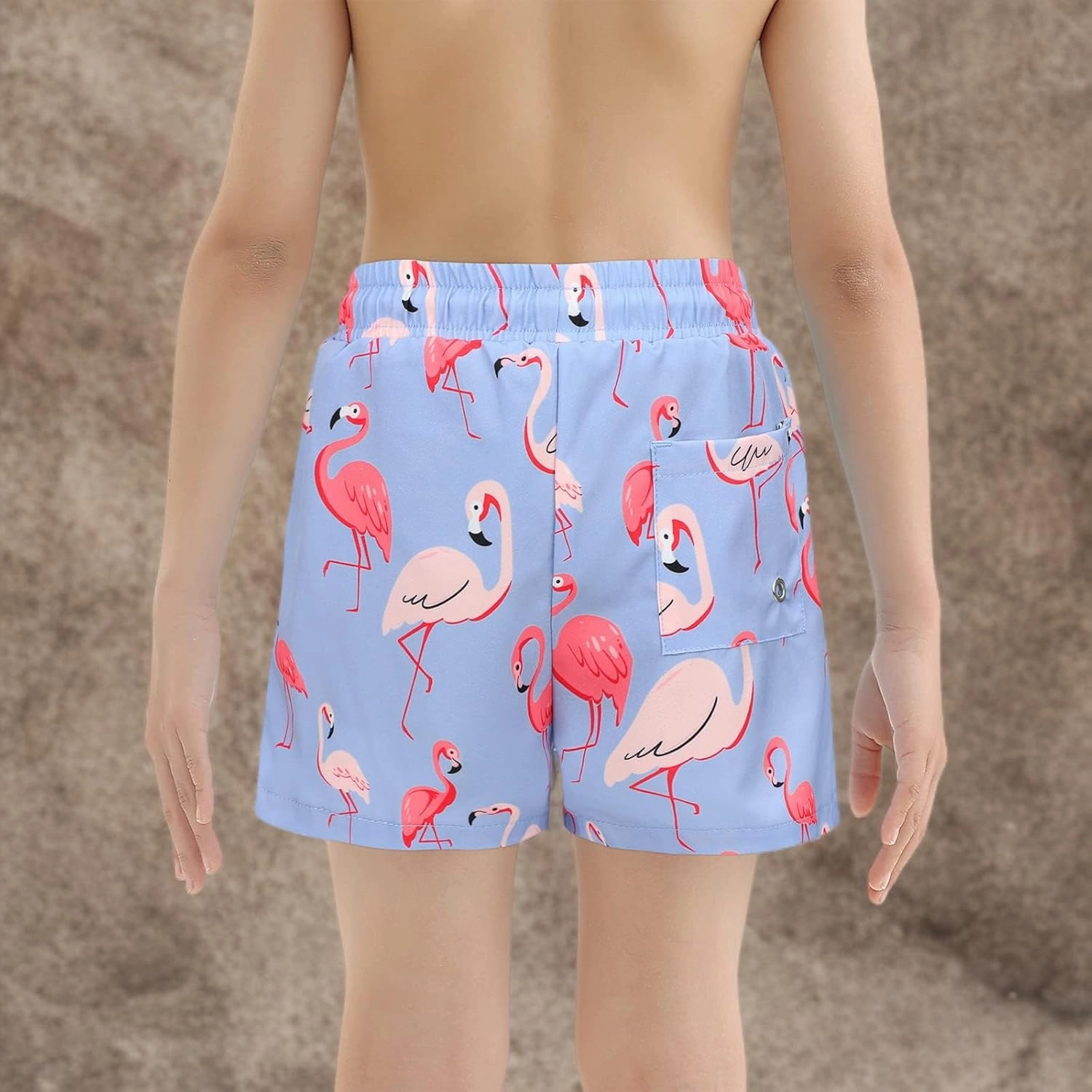 Boys Swim Trunks with Boxer Brief Liner Swim Shorts Compression Liner Youth Anti Trunks