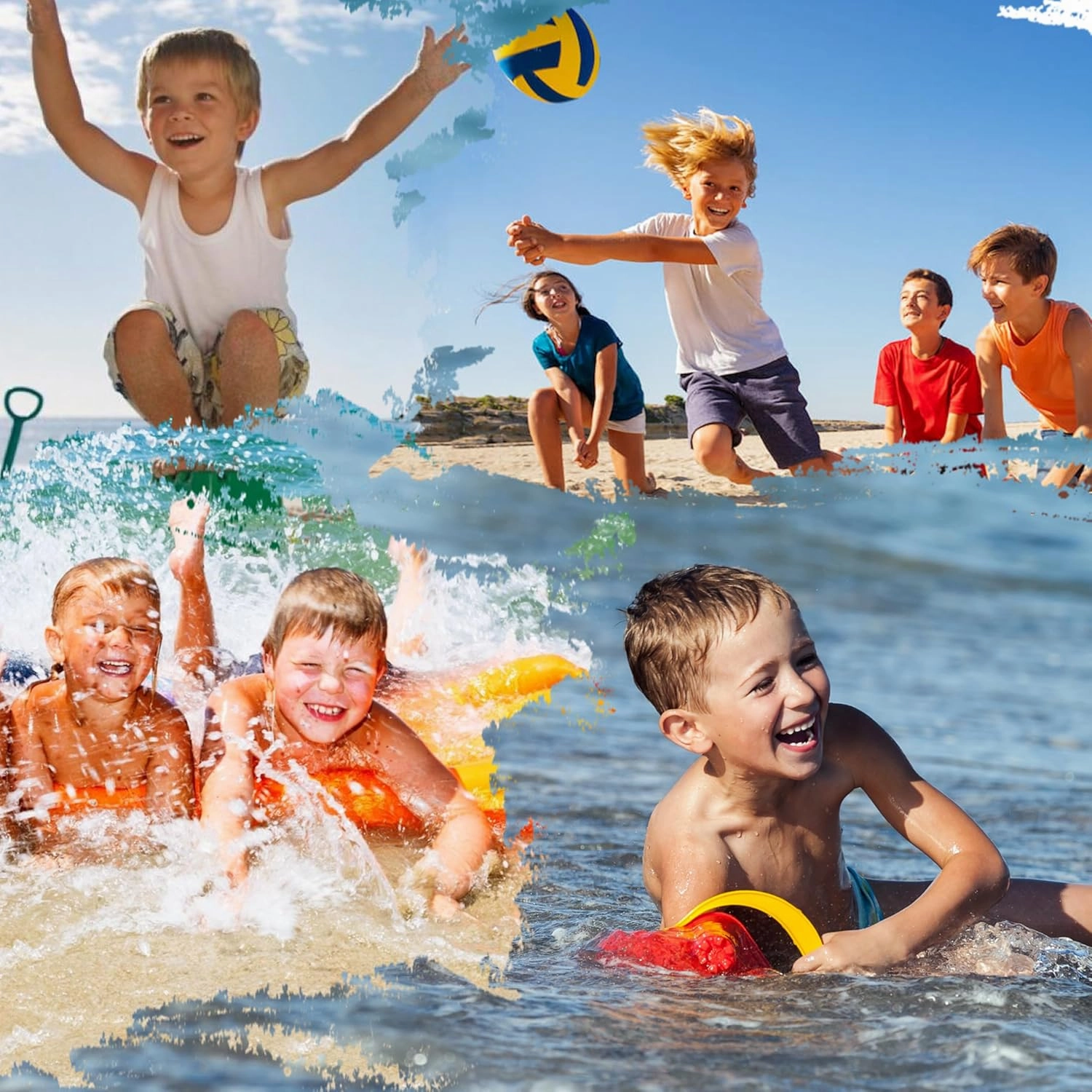 Boys Swim Trunks with Compression Liner Boys Stretch Swim Shorts Quick Dry 2 in 1 Beach Shorts 4-17 Y