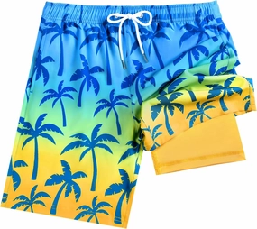 Boys Swim Trunks with Compression Liner Boys Swim Shorts Size 9-10 10-12 14-16 Kids Bathing Suit Swimsuit Swimwear