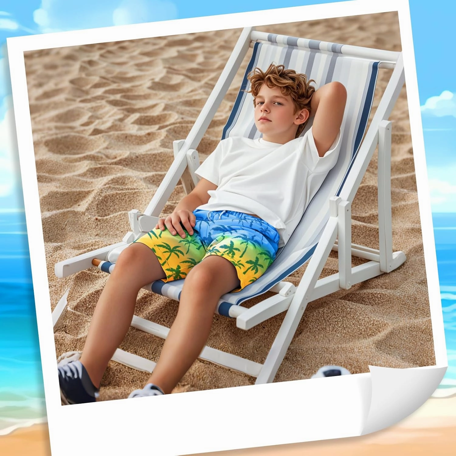 Boys Swim Trunks with Compression Liner Boys Swim Shorts Size 9-10 10-12 14-16 Kids Bathing Suit Swimsuit Swimwear