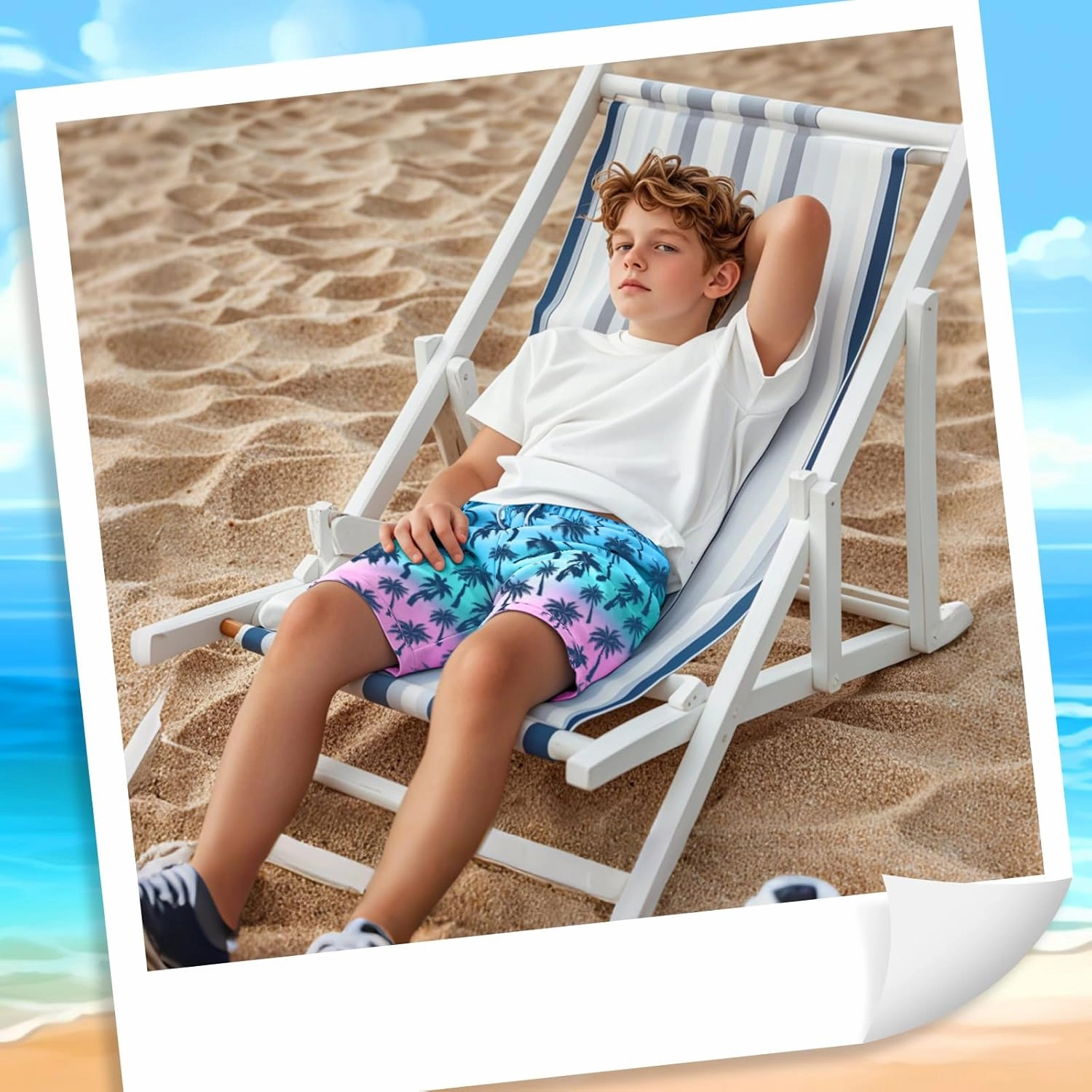 Boys Swim Trunks with Compression Liner Boys Swim Shorts Size 9-10 10-12 14-16 Kids Bathing Suit Swimsuit Swimwear