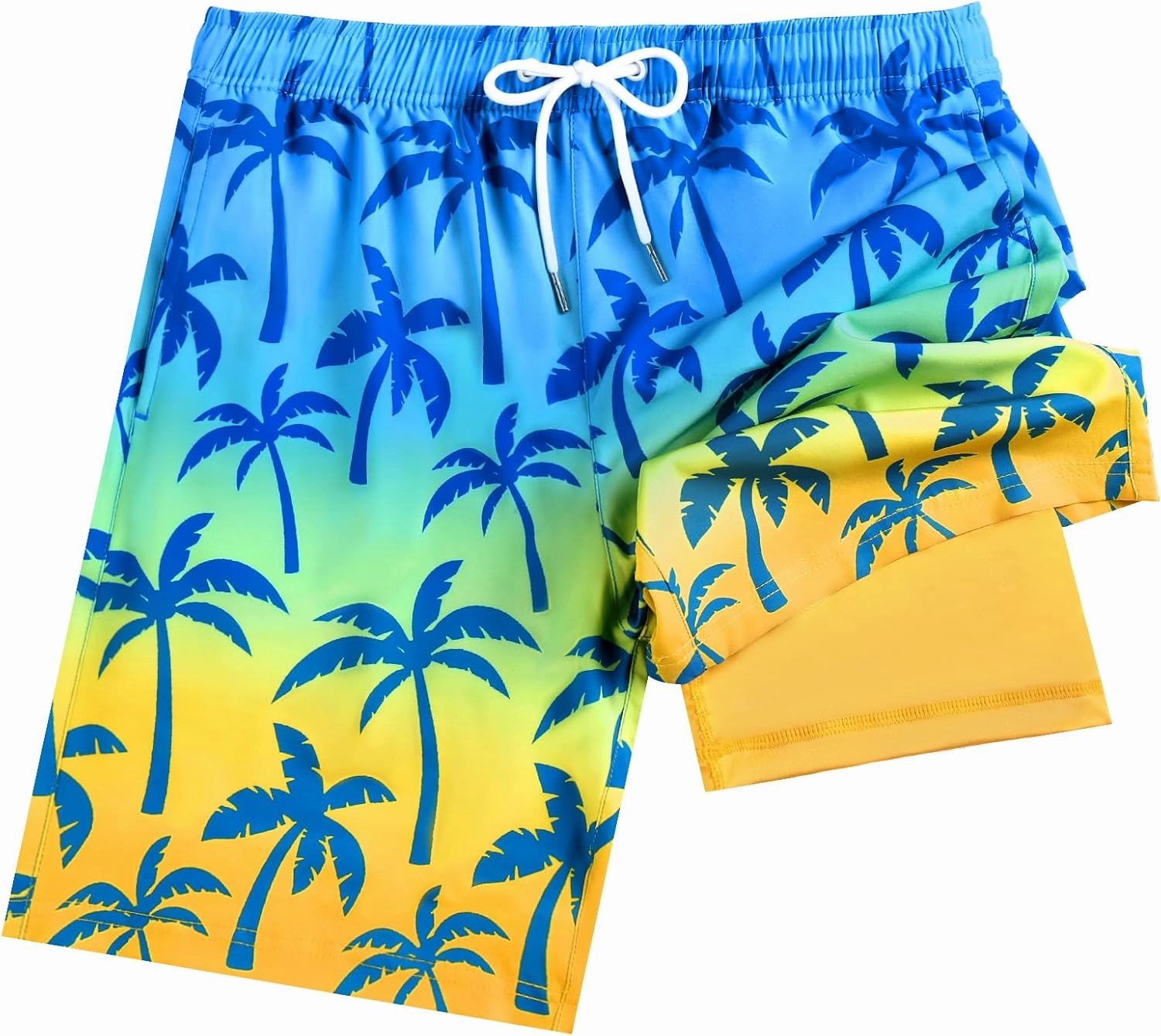 Boys Swim Trunks with Compression Liner Boys Swim Shorts Size 9-10 10-12 14-16 Kids Bathing Suit Swimsuit Swimwear