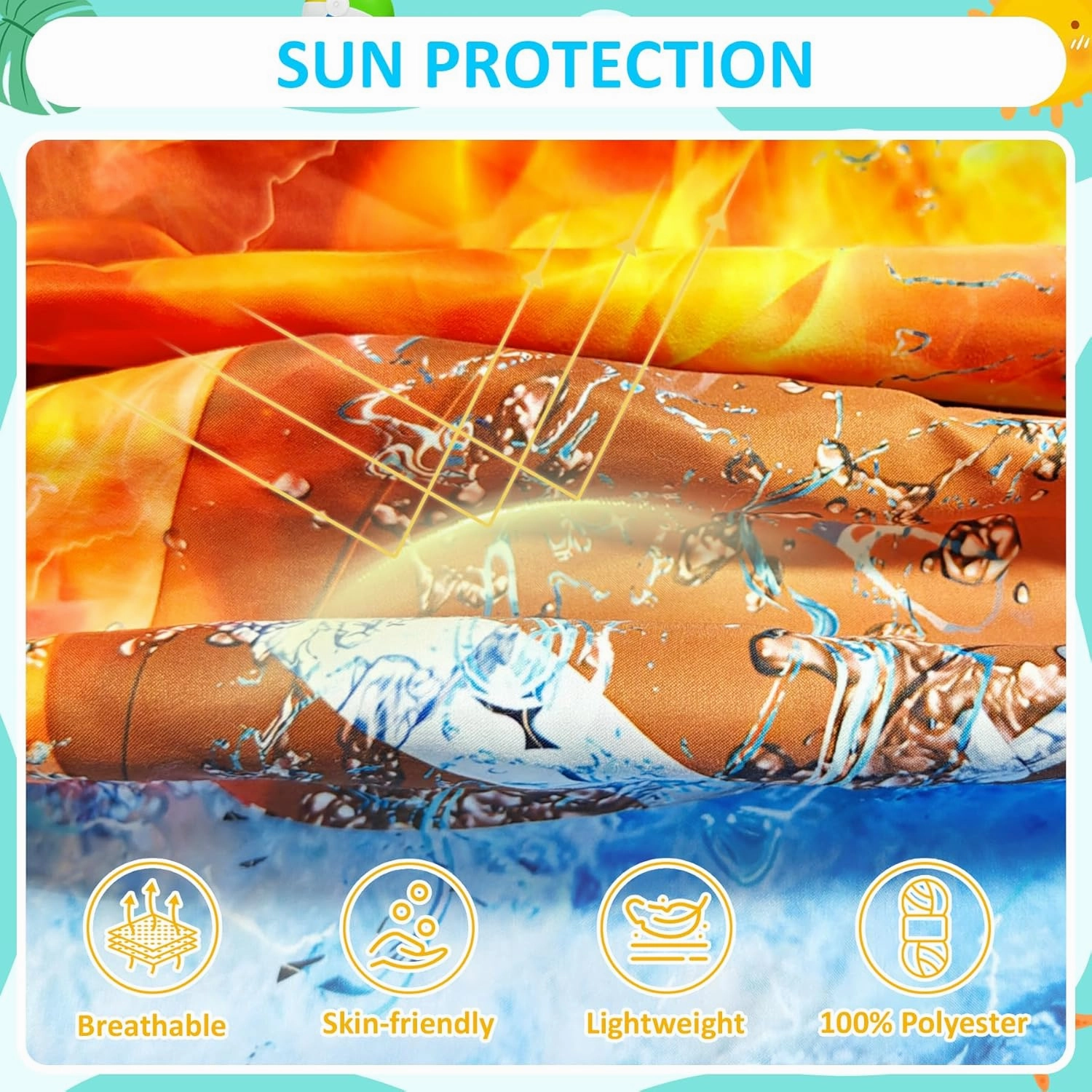 Boys Swim Trunks with Compression Liner for 7-16 Years,Quick-Dry Swim Shorts for Kids Teen,Sun Protection Swimming Trunks