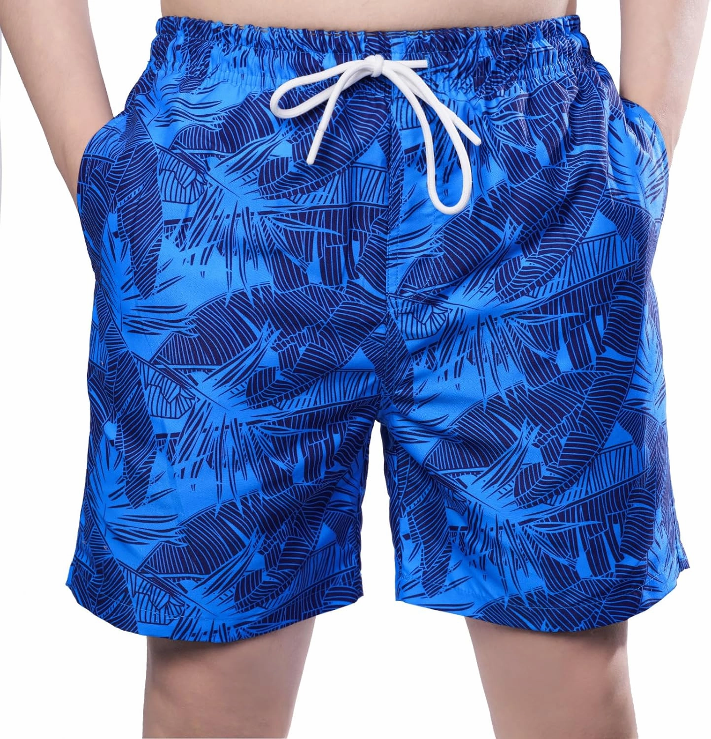 Boys Swim Trunks with Compression Liner Swim Shorts Quick Dry Swimming Trunks with Pockets 5-18 Years
