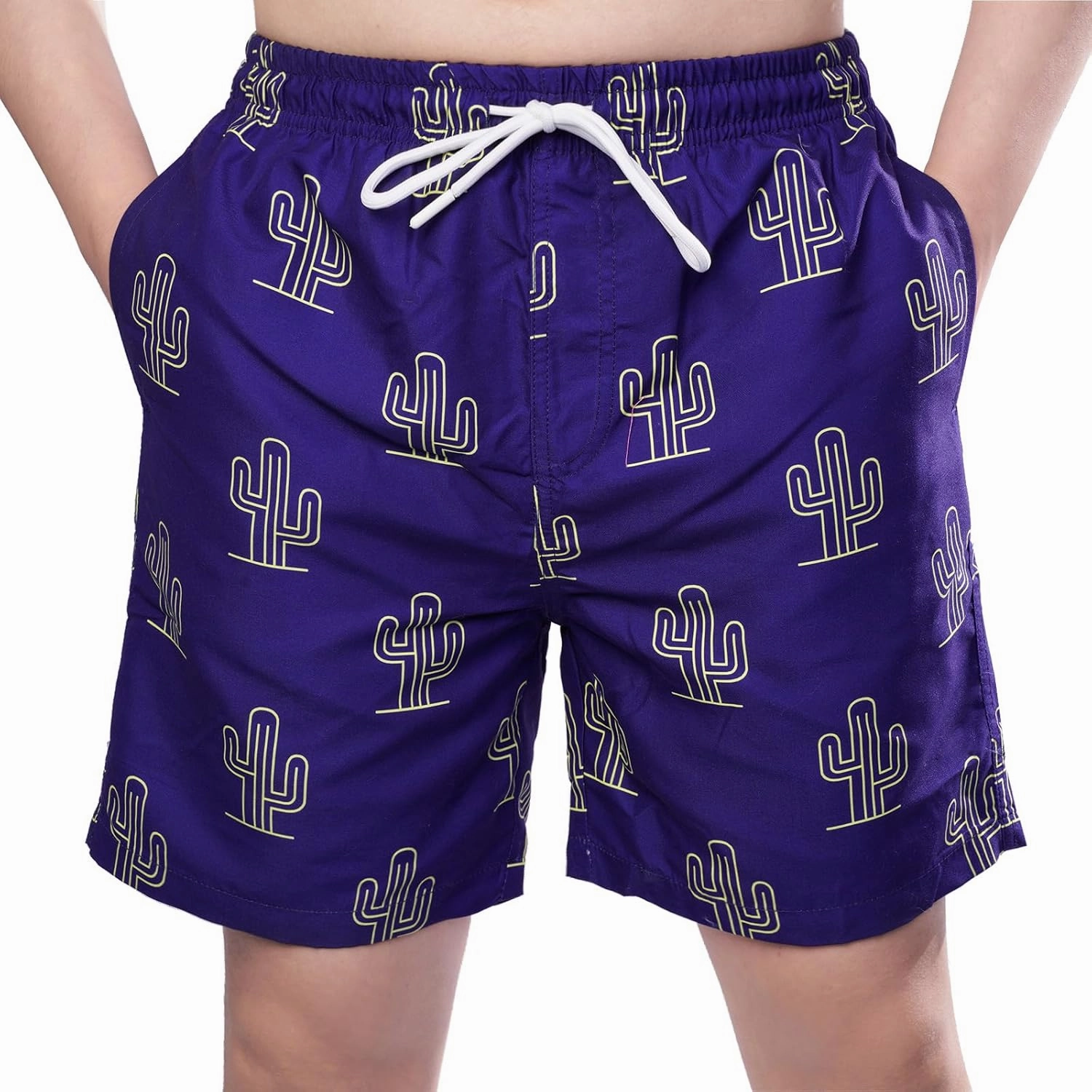 Boys Swim Trunks with Compression Liner Swim Shorts Quick Dry Swimming Trunks with Pockets 5-18 Years