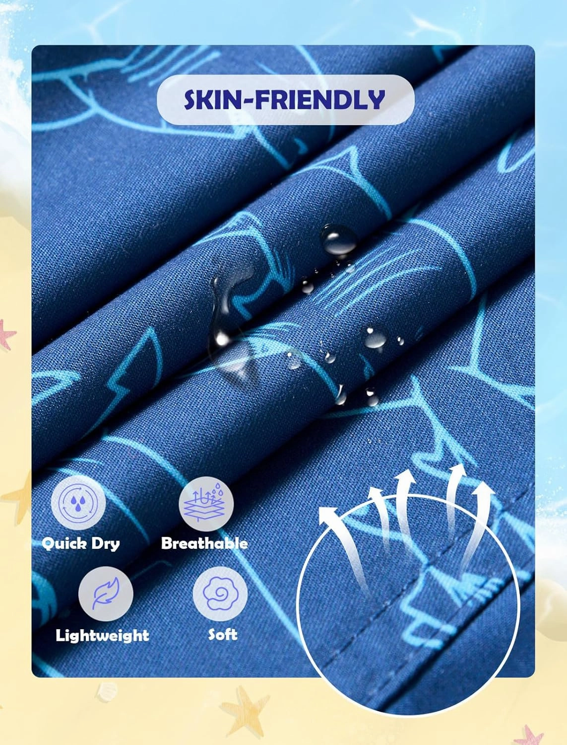 Boys Swim Trunks with Compression Liner Swimming Shorts Quick Dry Bathing Suit for 7-20 Years
