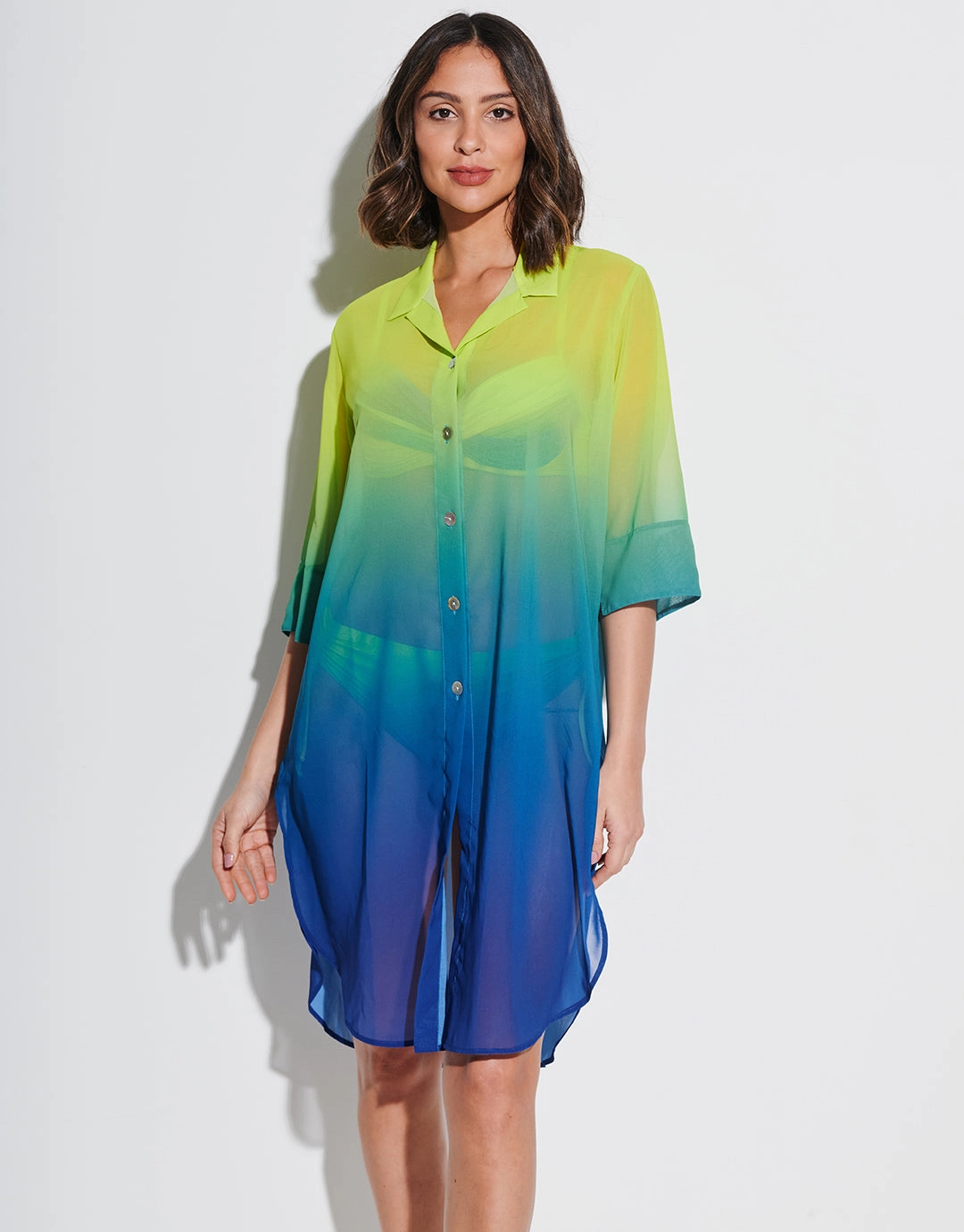 Brasil Midi Beach Shirt - Lima
