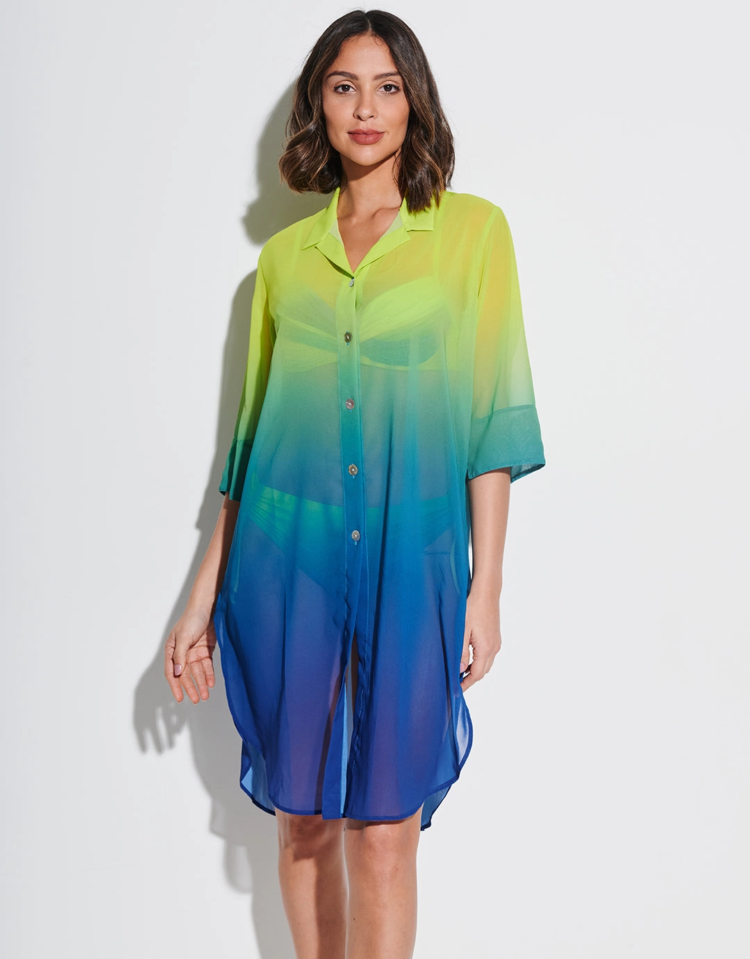 Brasil Midi Beach Shirt - Lima