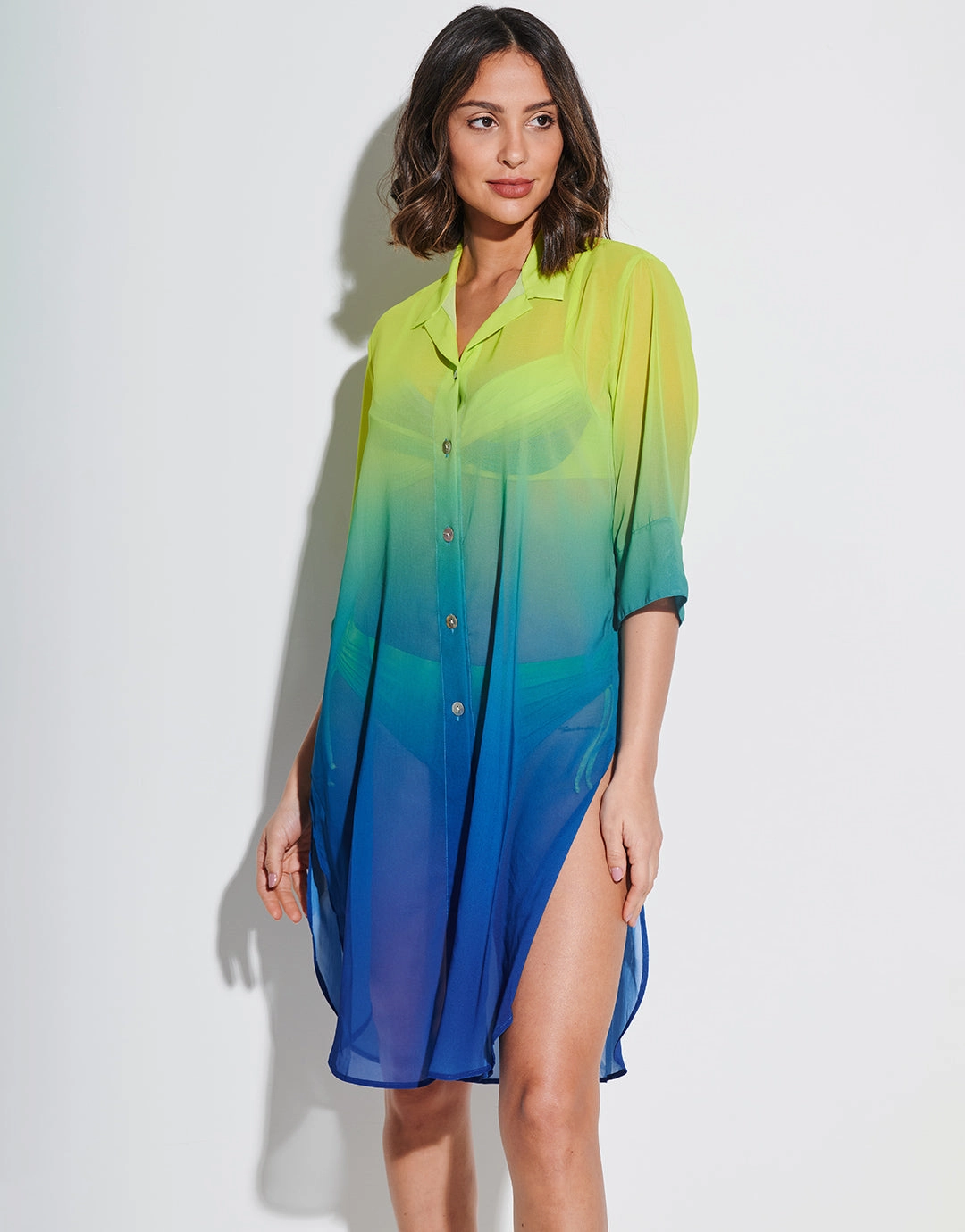Brasil Midi Beach Shirt - Lima