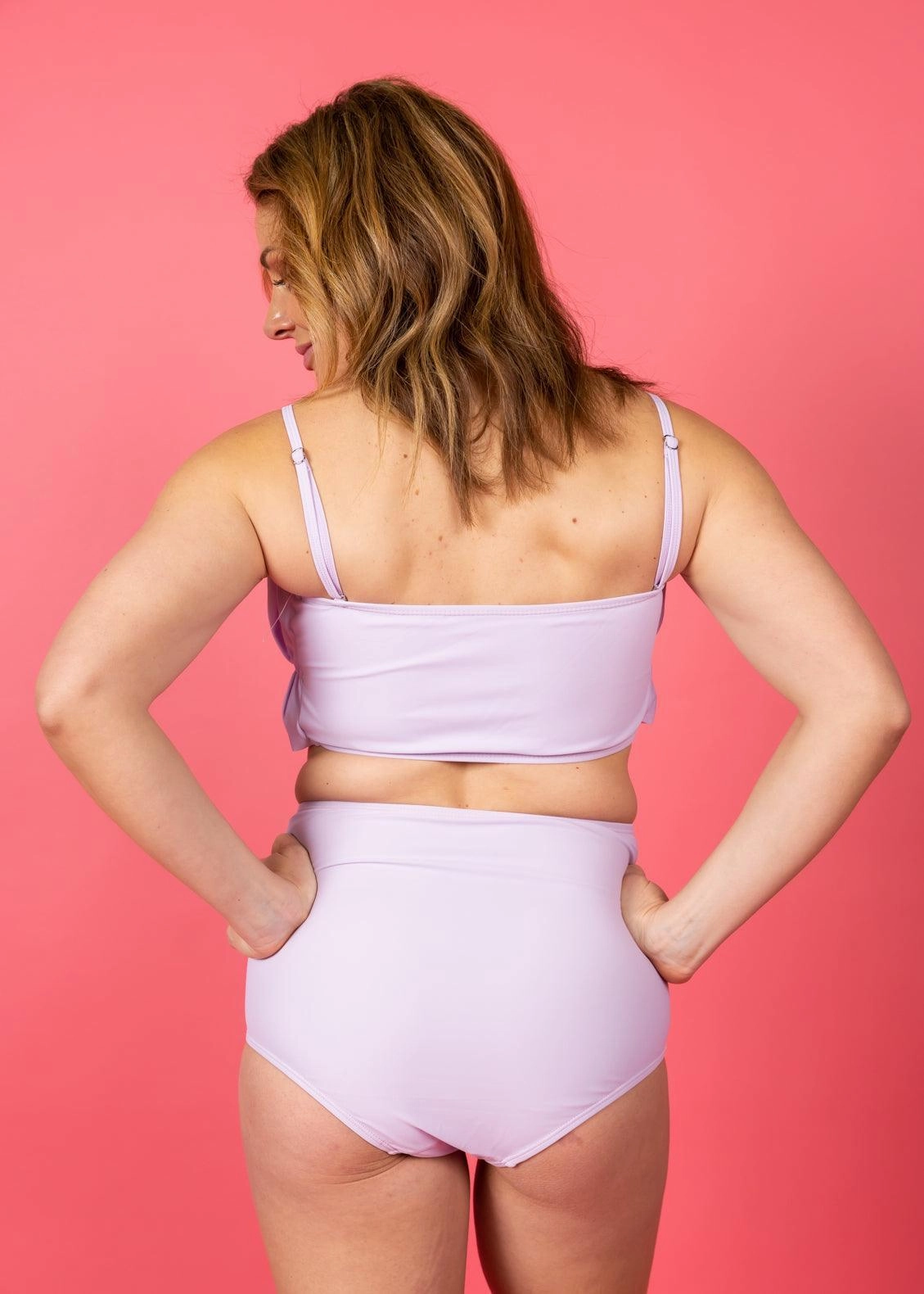 Bright Lilac | Oversized Ruffle Top
