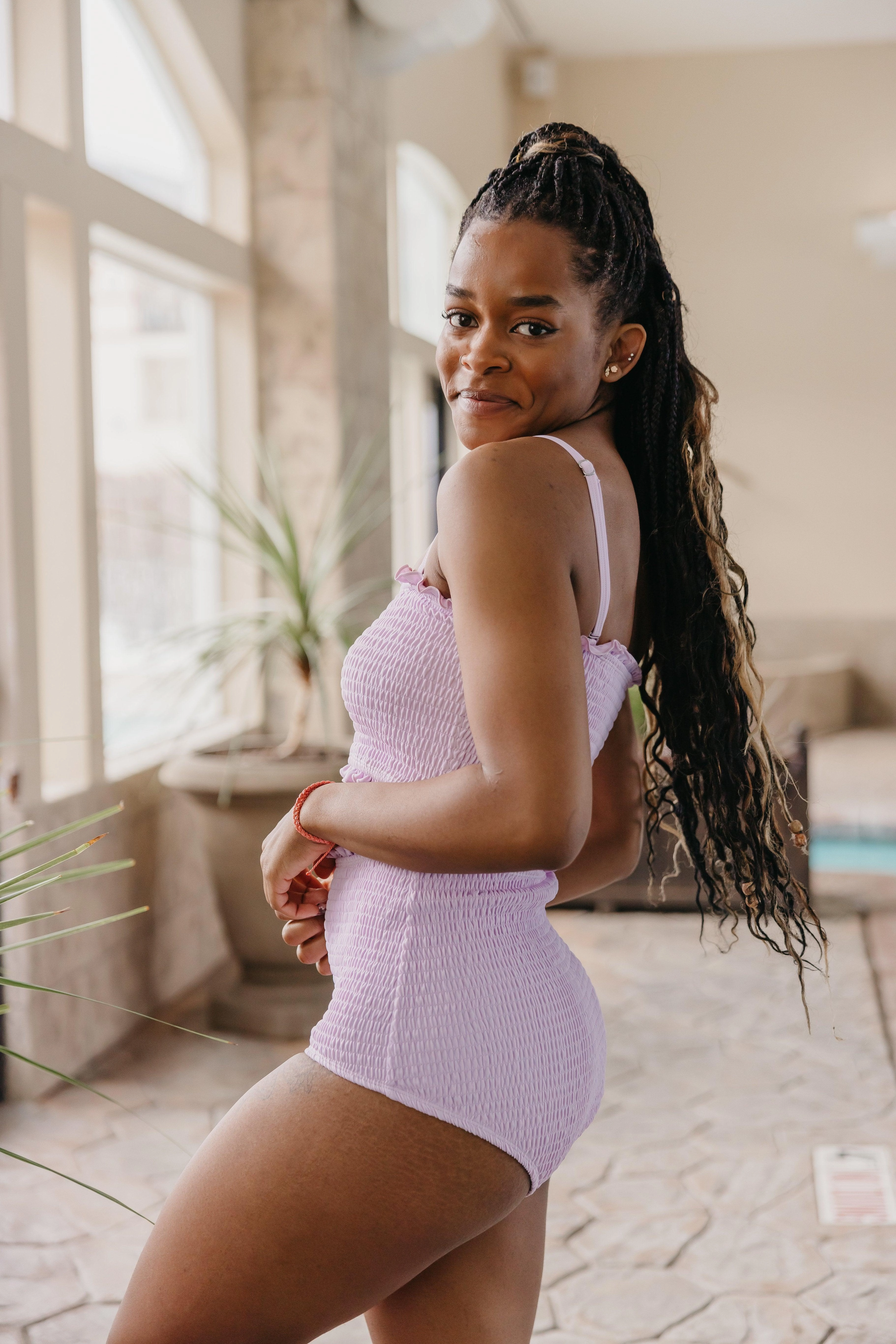 Bright Lilac | Smocked Bottoms