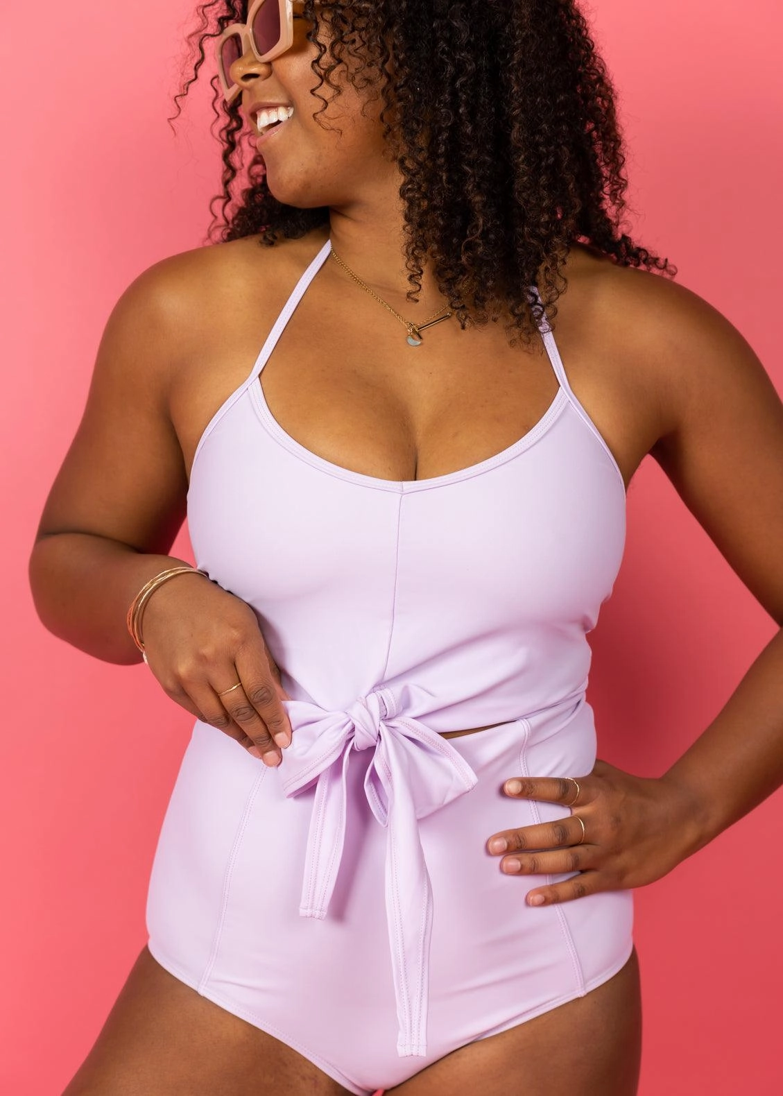 Bright Lilac | Tied-Up Top
