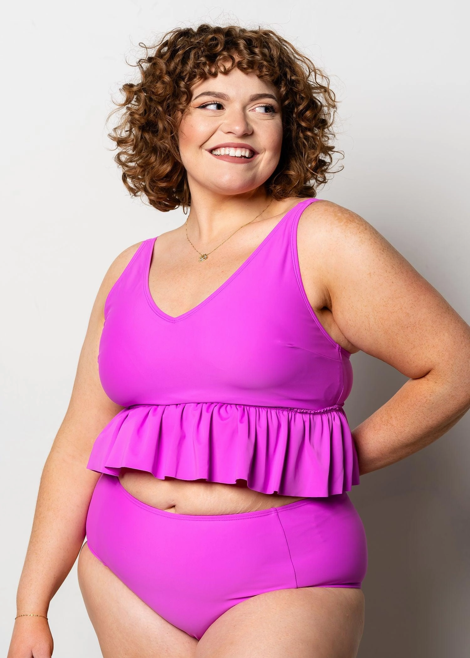 Brilliant Violet | Mid-Rise Bottoms