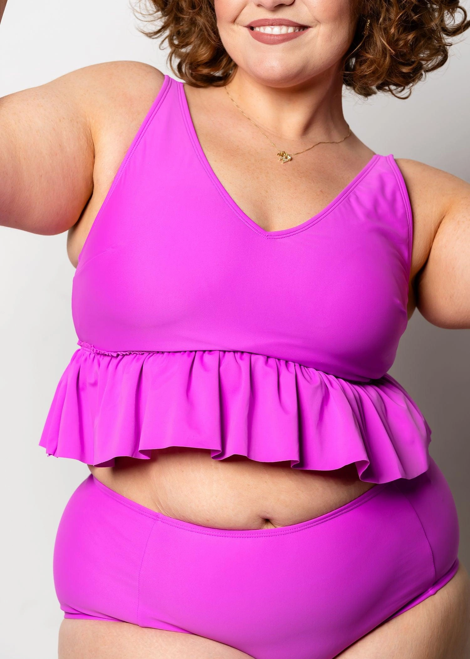 Brilliant Violet | V-Neck Top