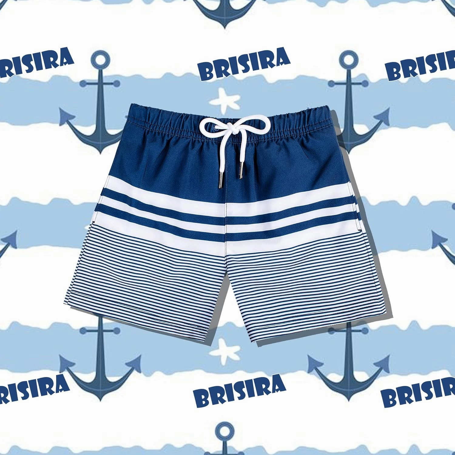 BRISIRA Boys Swim Trunks Bathing Suit Compression Boxer Brief Liner Anti-Chafe Swimsuit Swim Shorts Toddler Kids Youth Teen