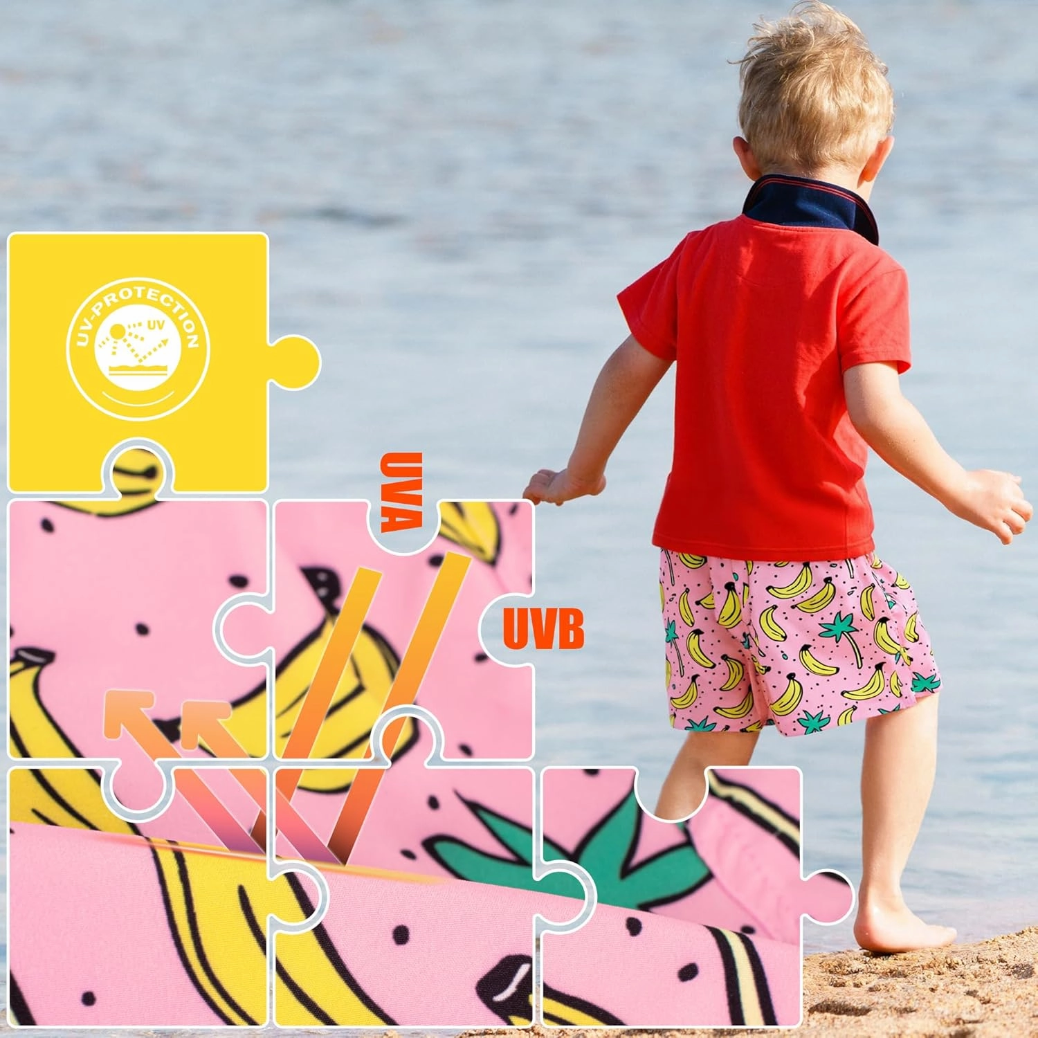 BRISIRA Boys Swim Trunks Swim Shorts with Compression Liner Stretch Bathing Suit Swimsuit Toddler Kids Youth Teen Quick Dry