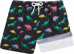 BRISIRA Toddler Boys Swim Trunks Swimsuit Boys Bathing Suit Compression Boxer Brief Liner Anti-Chafe Little Kids Baby 12m-5t