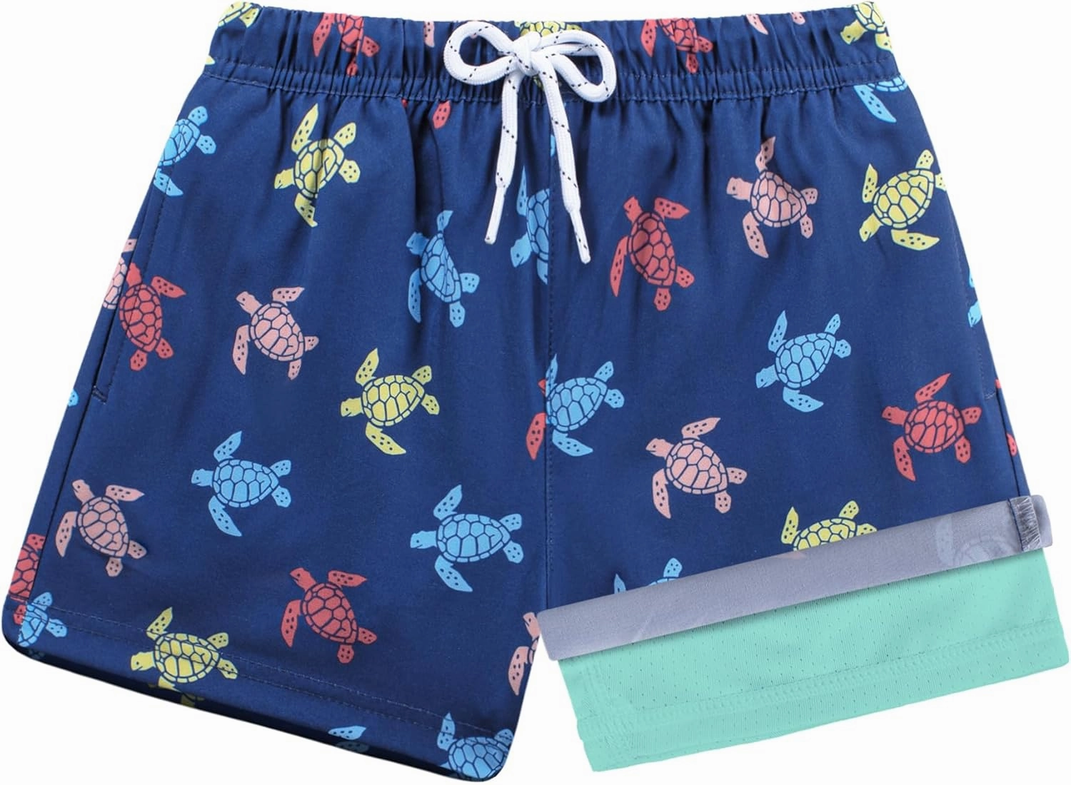 BRISIRA Toddler Boys Swim Trunks Swimsuit Boys Bathing Suit Compression Boxer Brief Liner Anti-Chafe Little Kids Baby 12m-5t