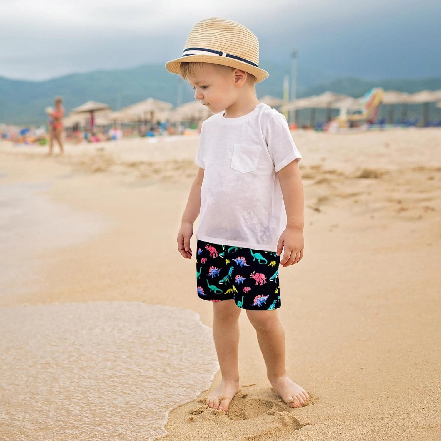 BRISIRA Toddler Boys Swim Trunks Swimsuit Boys Bathing Suit Compression Boxer Brief Liner Anti-Chafe Little Kids Baby 12m-5t