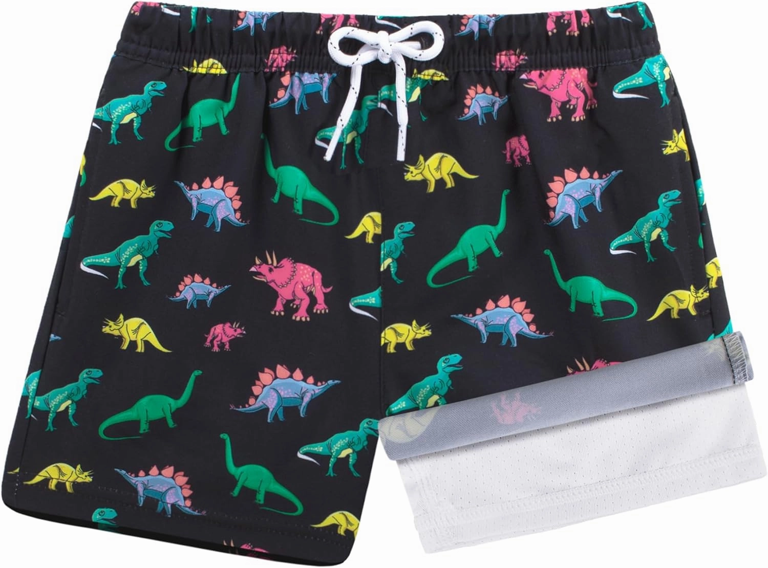 BRISIRA Toddler Boys Swim Trunks Swimsuit Boys Bathing Suit Compression Boxer Brief Liner Anti-Chafe Little Kids Baby 12m-5t