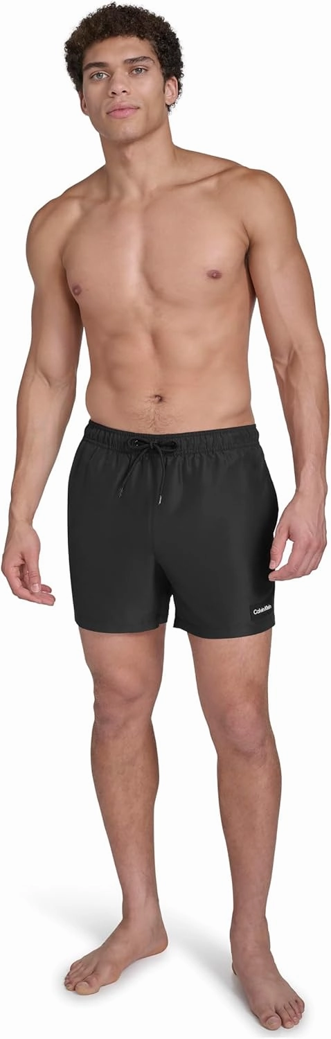 Calvin Klein Men's Volley Quick Dry Lightweight Swim Trunk