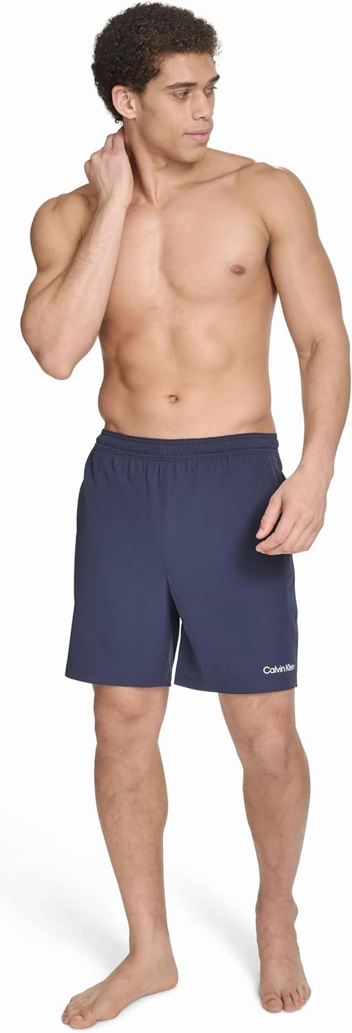 Calvin Klein Men's Volley Quick Dry Stretch Swim Trunk