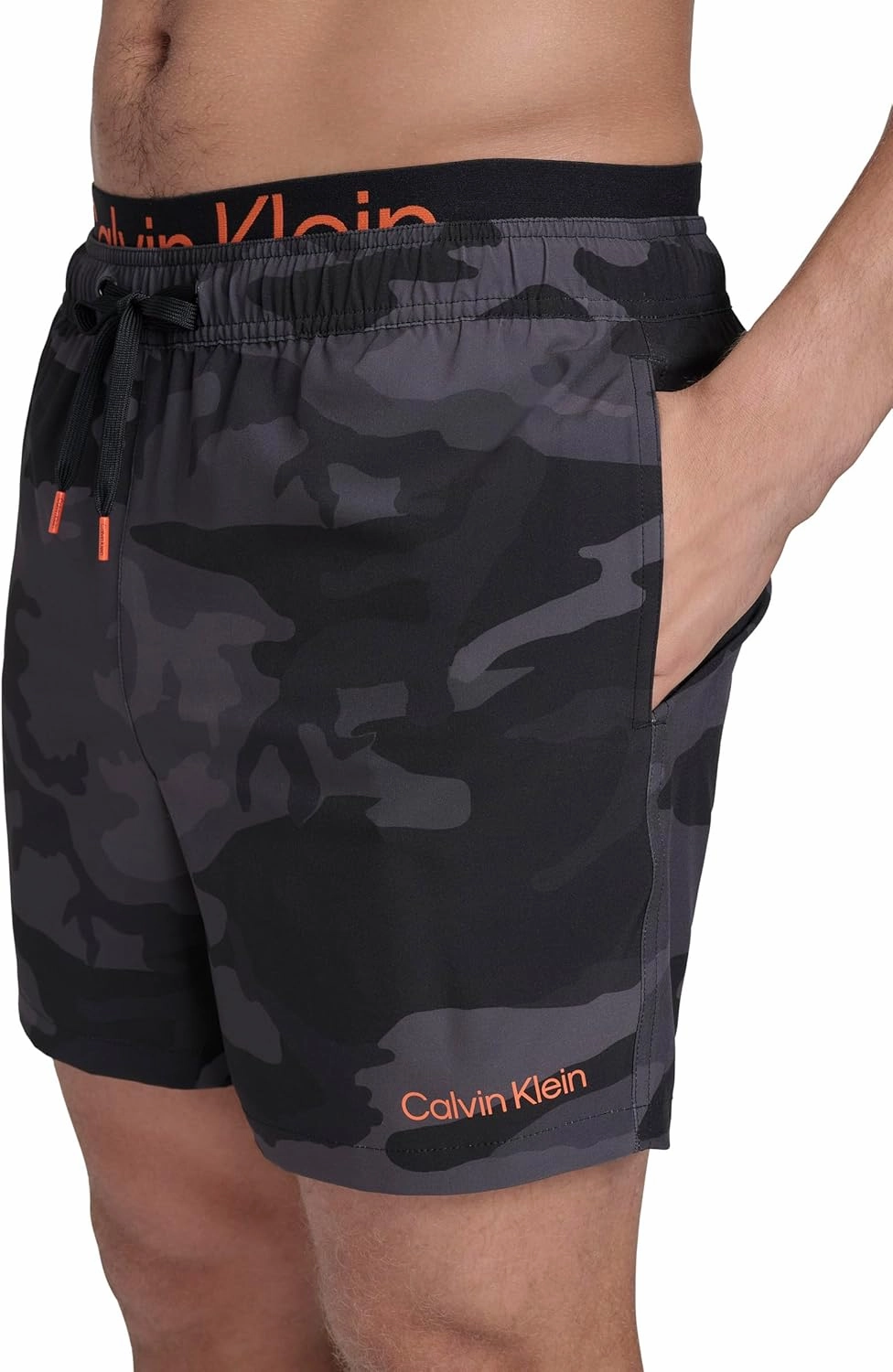 Calvin Klein Men's Volley Quick Dry Stretch Swim Trunk