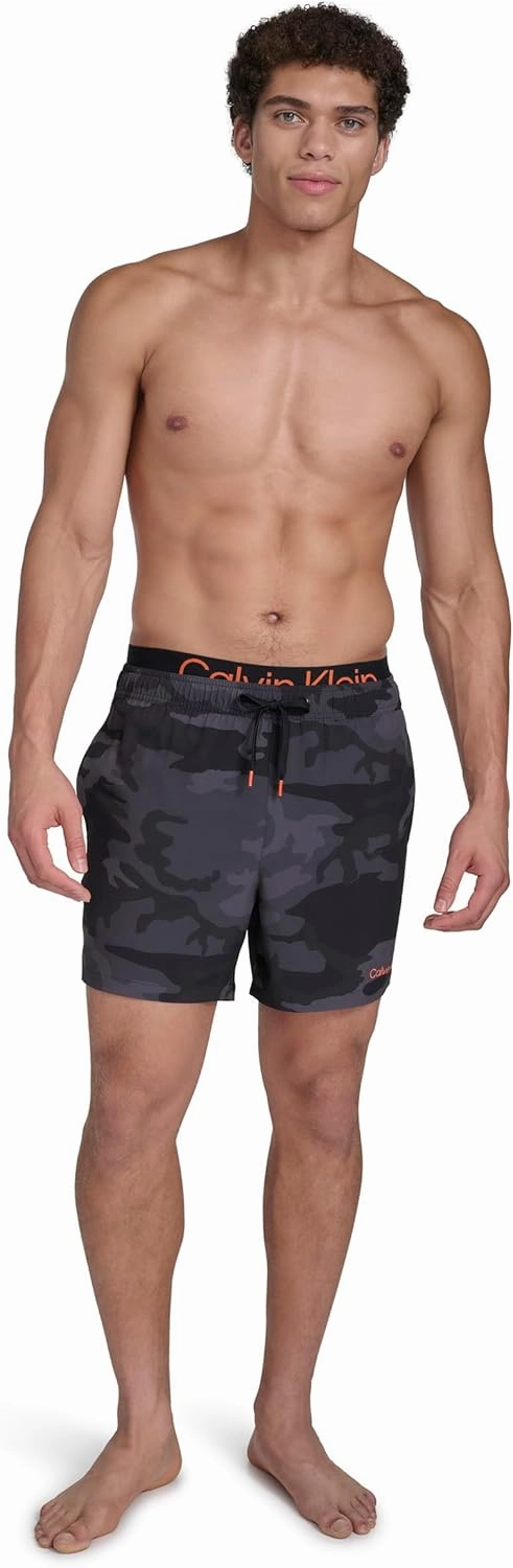 Calvin Klein Men's Volley Quick Dry Stretch Swim Trunk