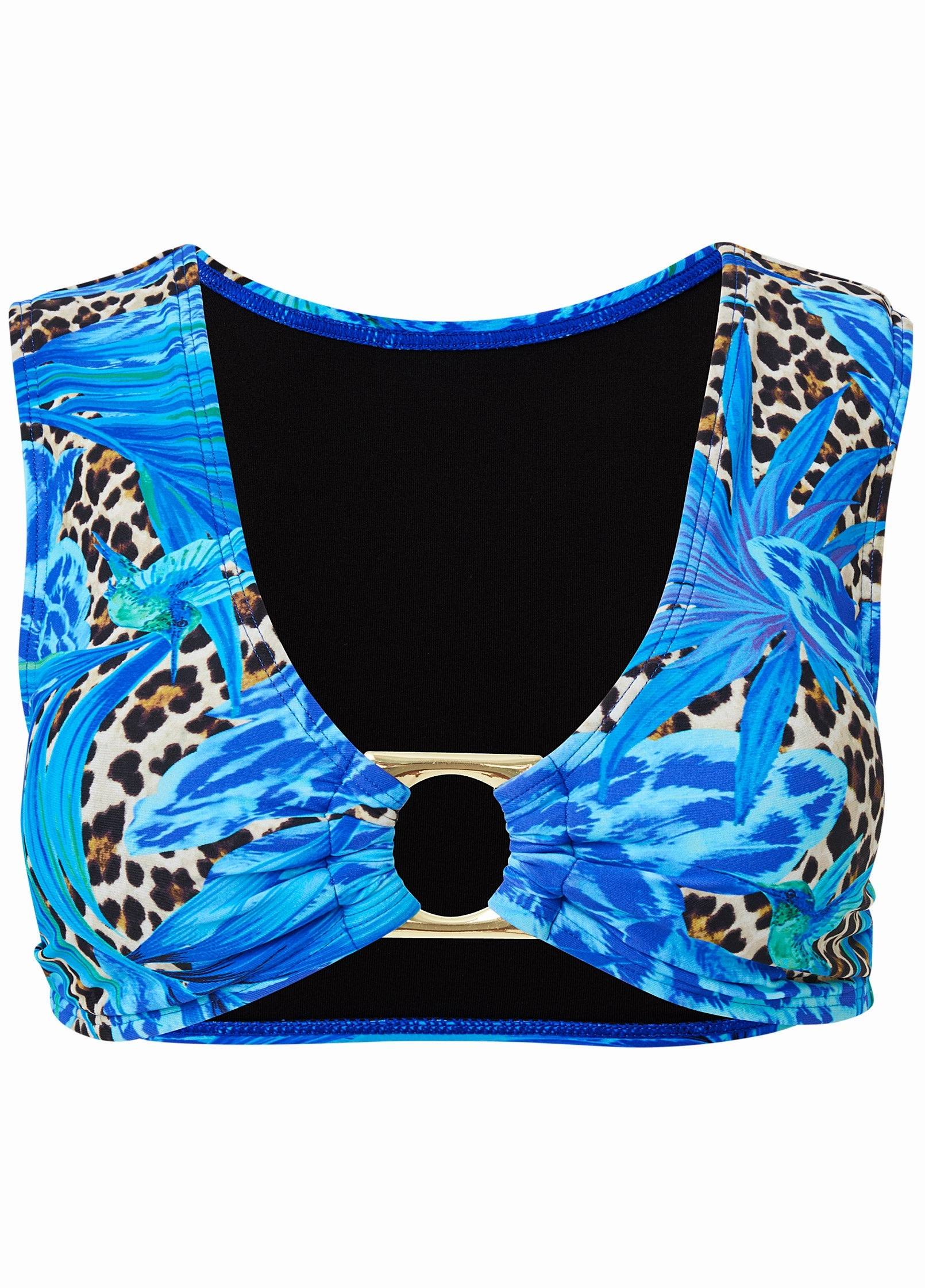 Cap Sleeve Bikini Top - Jungle Canopy