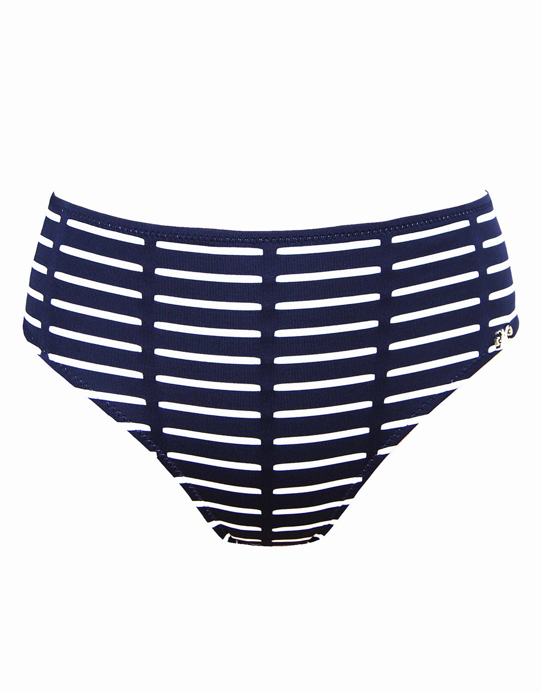 Capri Maxi Control Bikini Pant - Navy Stripe