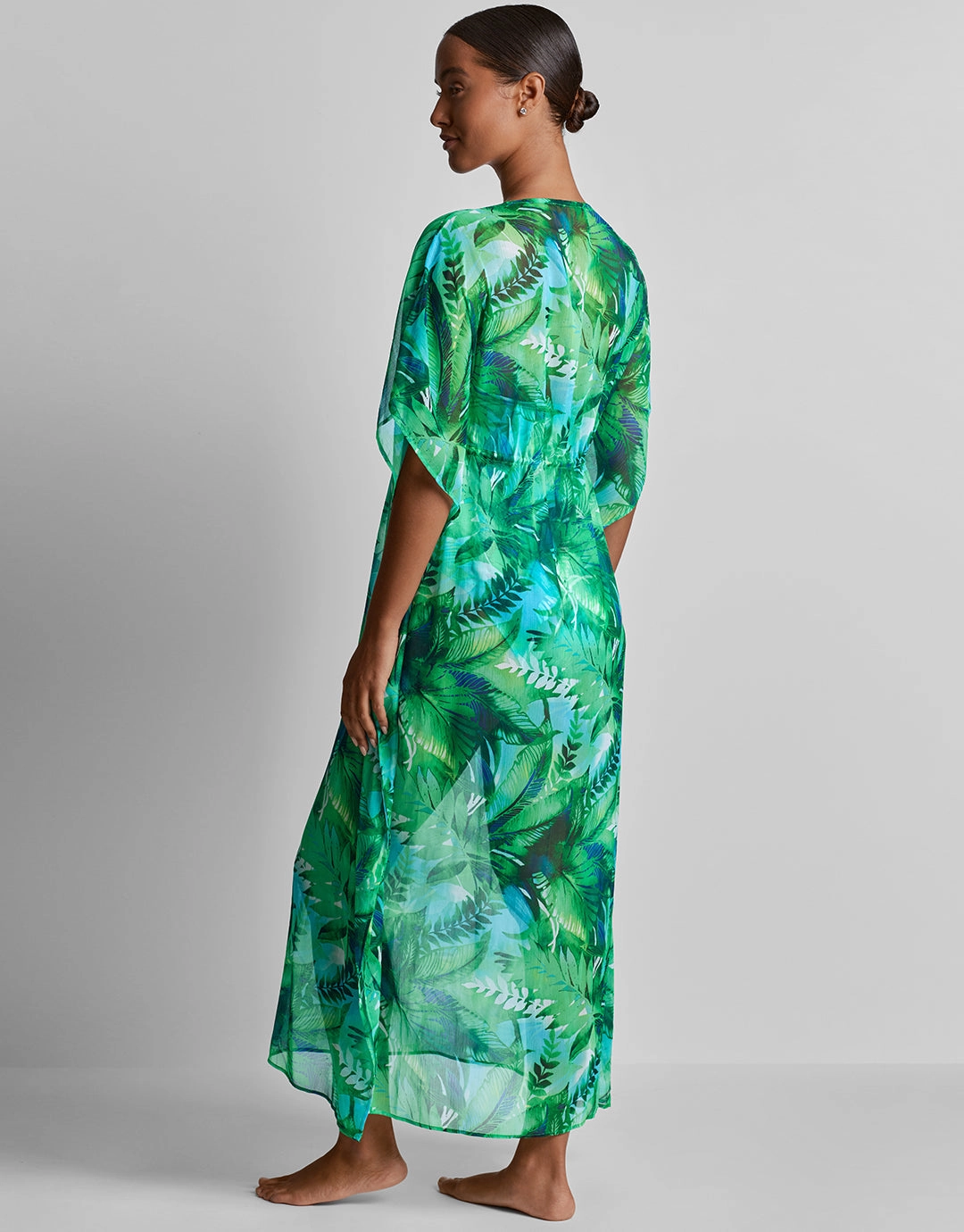 Cartago Palms Midi Kaftan - Multi