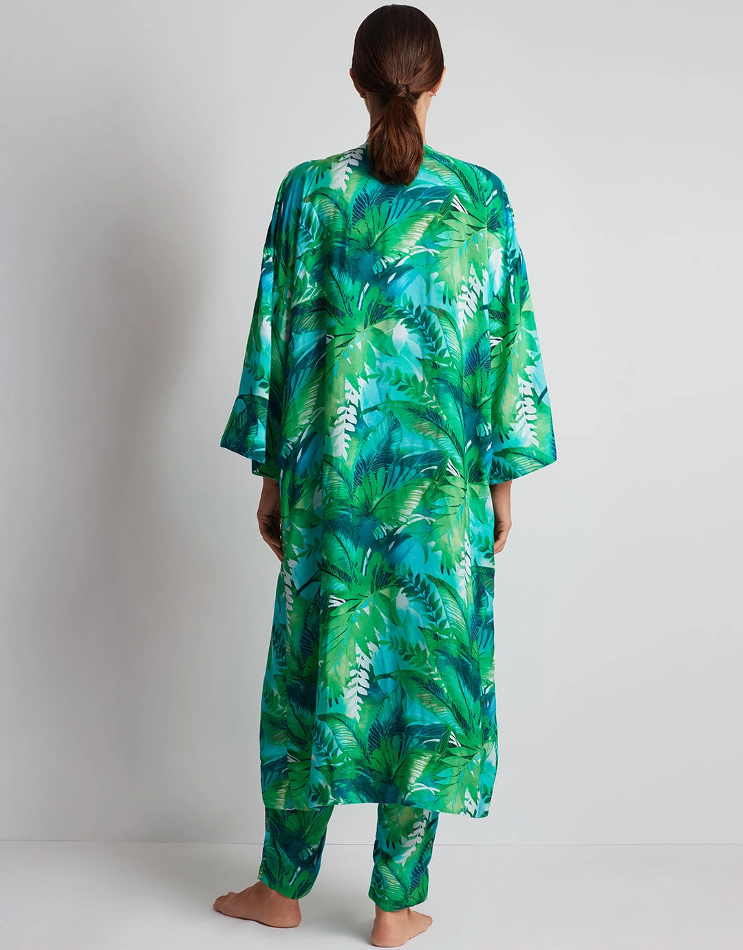 Cartago Palms Poolside Kimono Cover Up - Multi