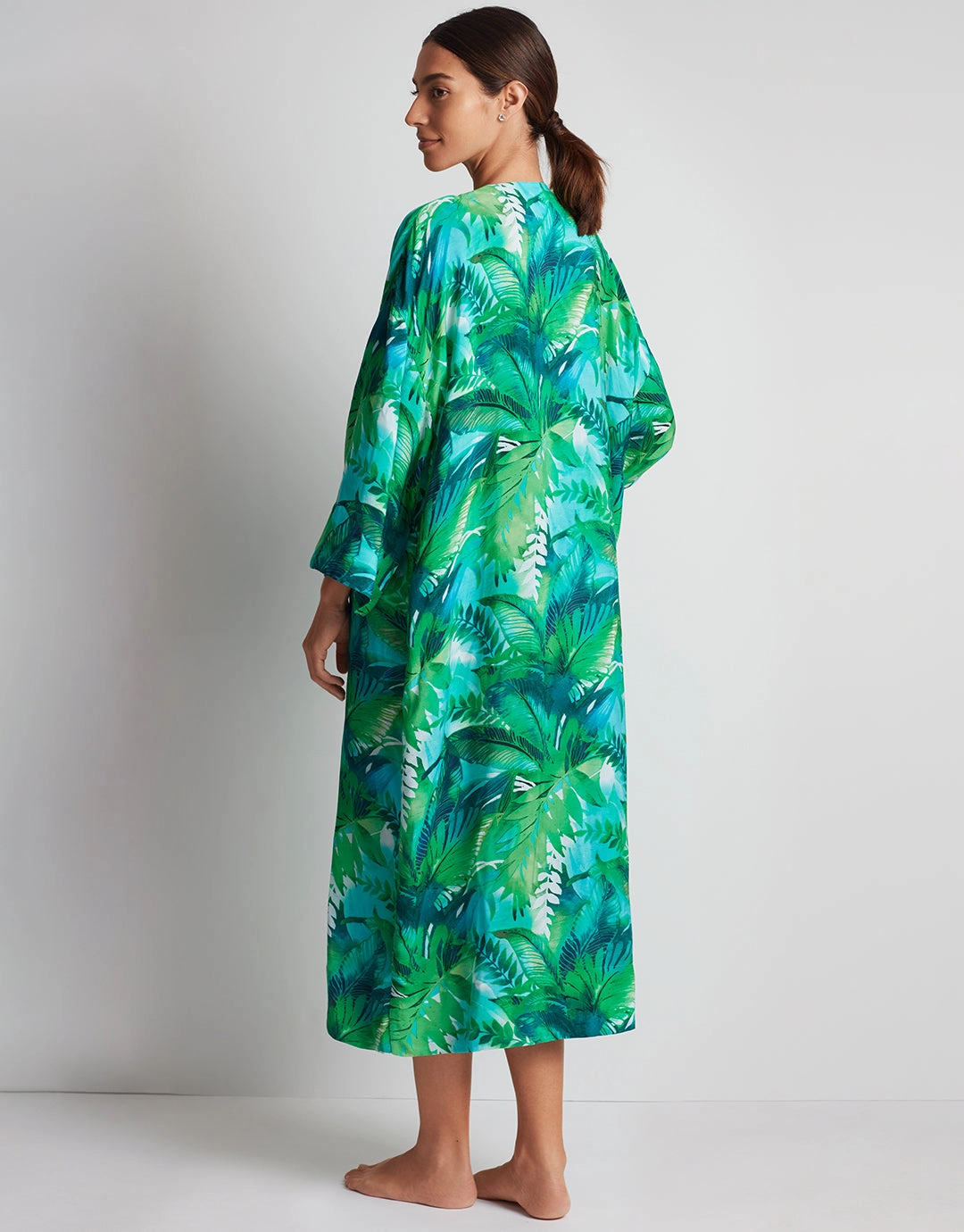 Cartago Palms Poolside Kimono Cover Up - Multi