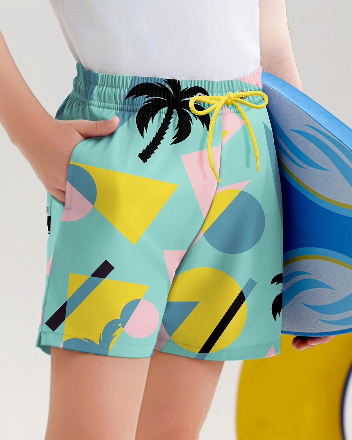 Century Star Boys Swim Trunks Shorts with Compression Liner Pockets Quick Dry Toddlers Bathing Suit for Big Kids Swimwear