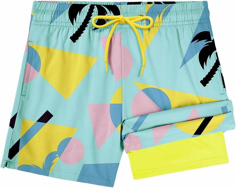 Century Star Boys Swim Trunks Shorts with Compression Liner Pockets Quick Dry Toddlers Bathing Suit for Big Kids Swimwear