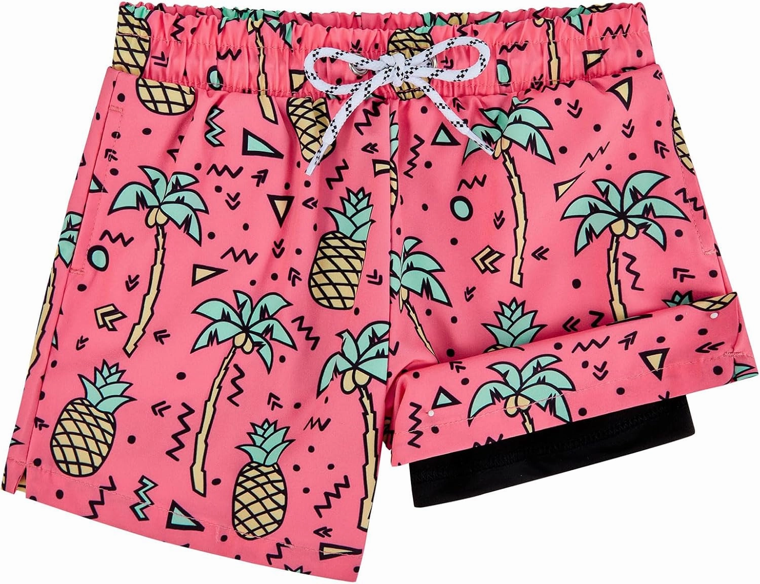 Century Star Boys Swim Trunks with Boxer Brief Liner Boys Swimwear Quick Dry Bathing Suit Toddler Swim Trunks